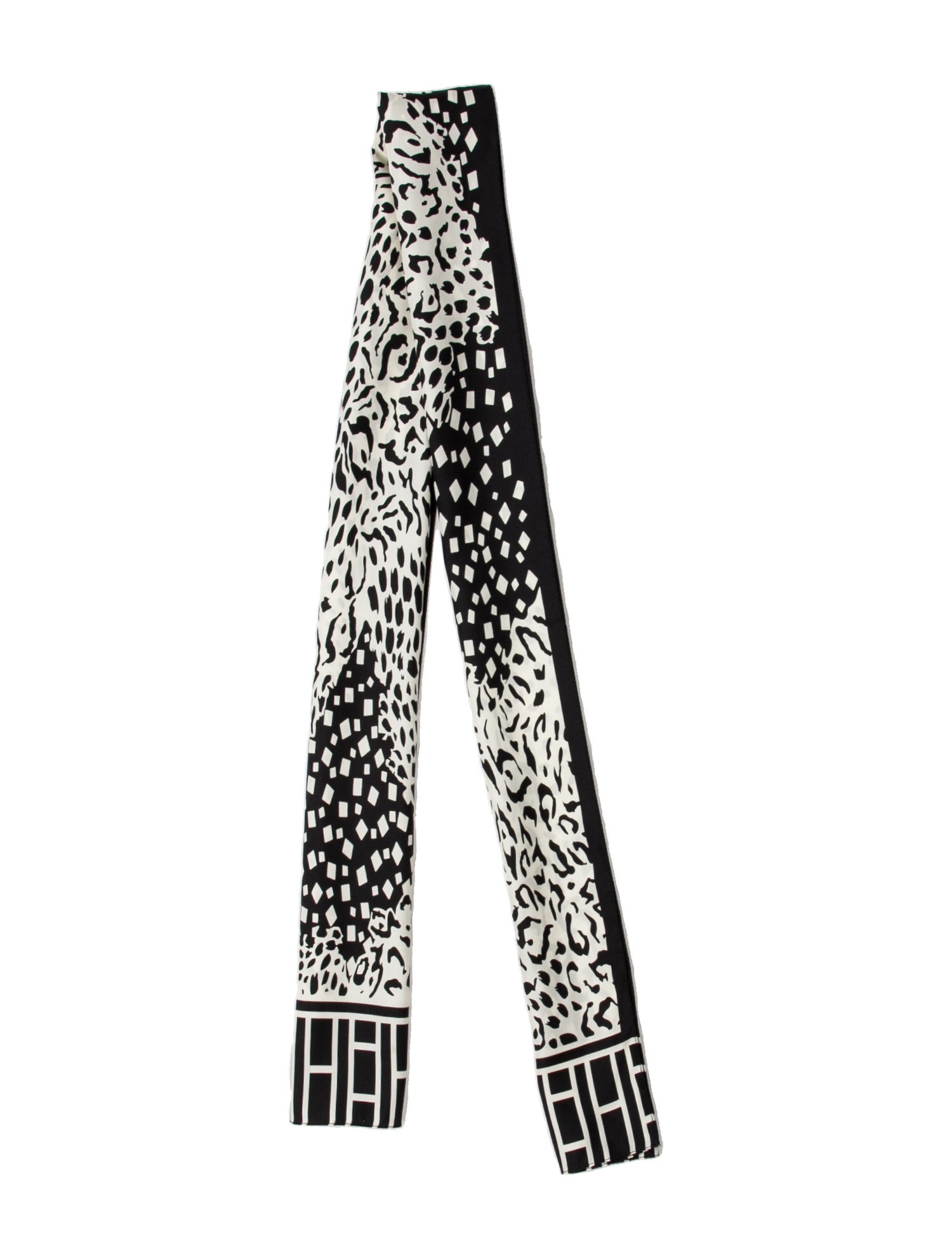 Oscar de la Renta Silk Animal Print Scarf