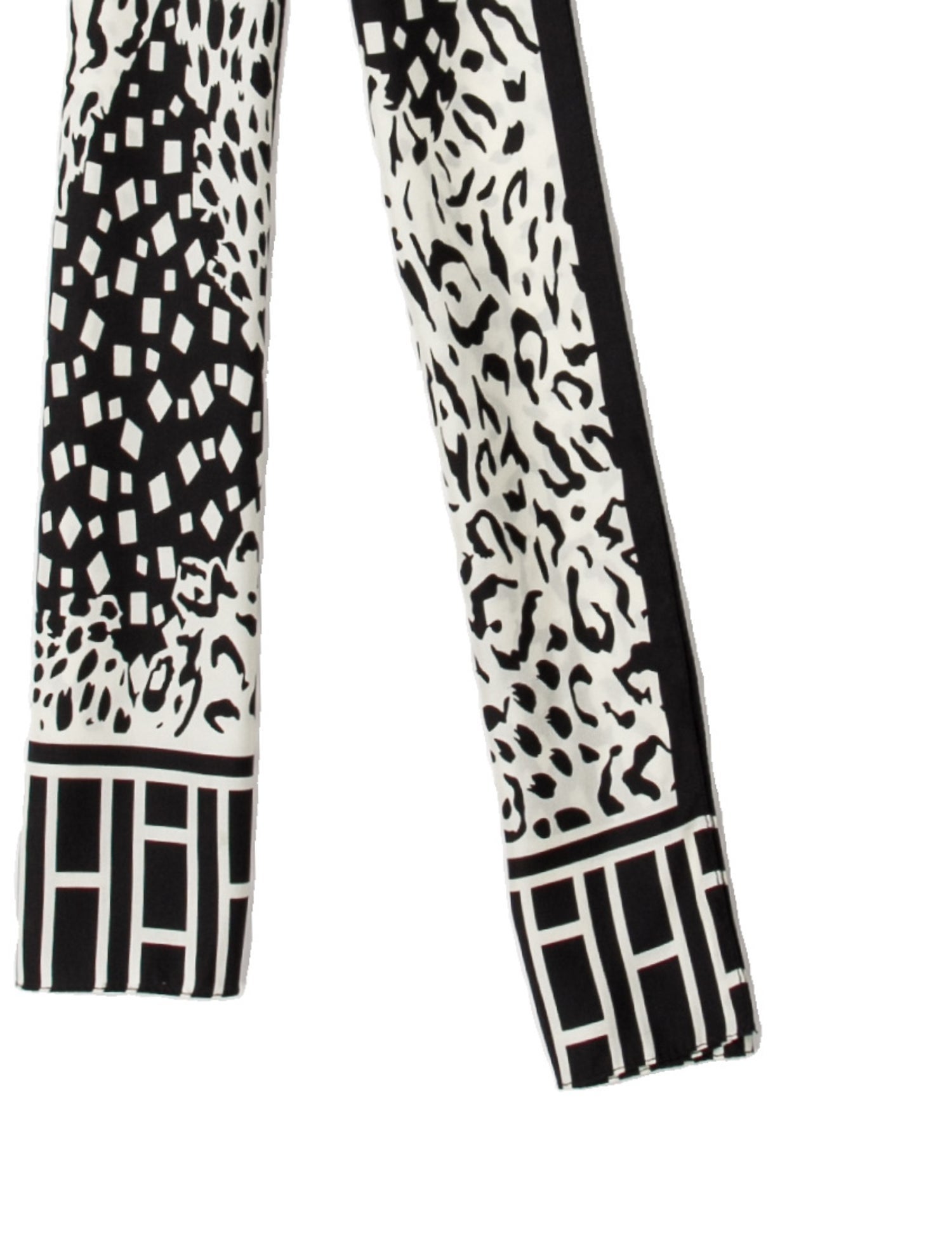 Oscar de la Renta Silk Animal Print Scarf