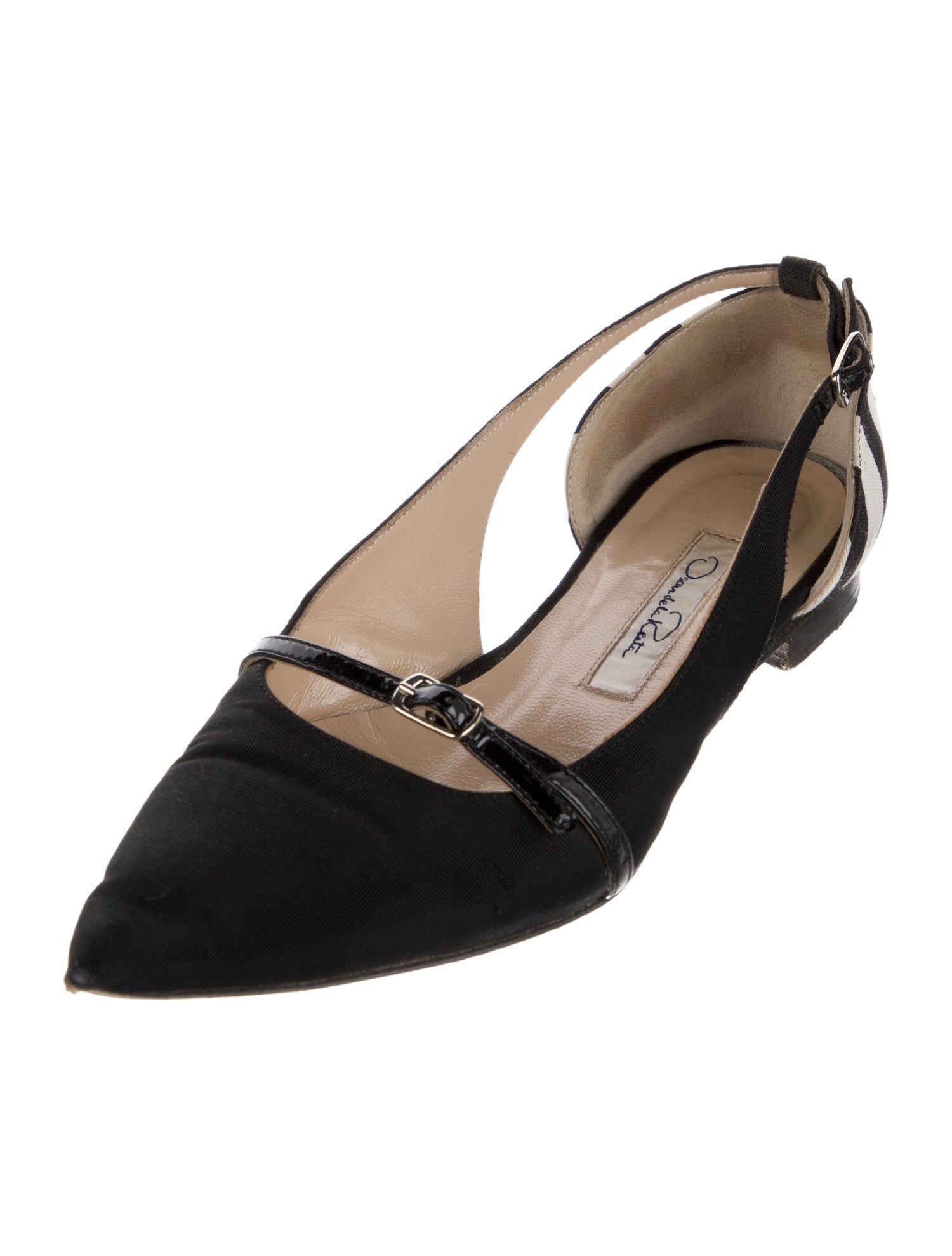 Oscar de la Renta Striped Loafers