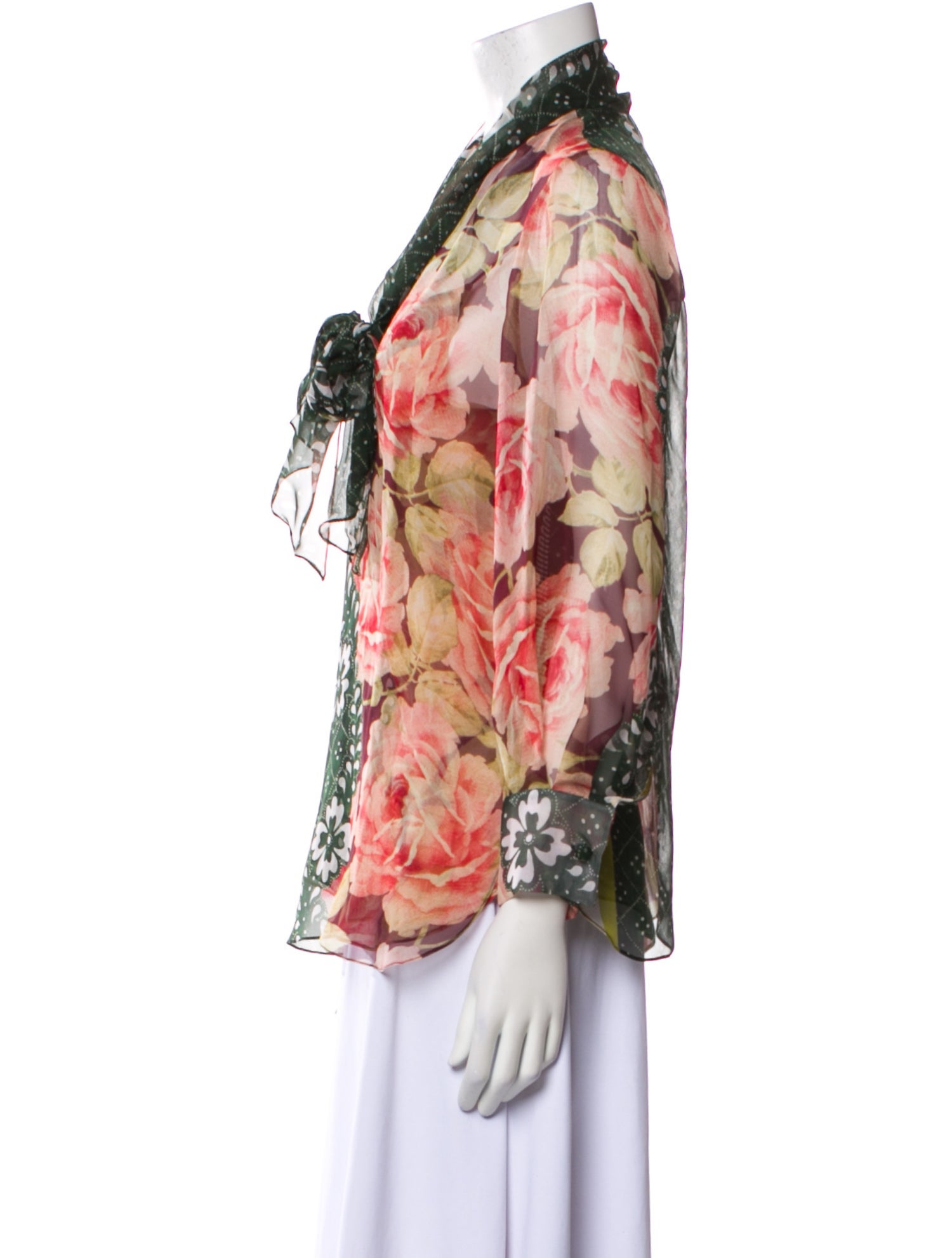 Oscar de la Renta Silk Printed Set