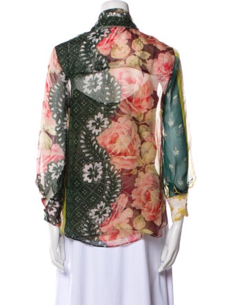 Oscar de la Renta Silk Printed Set