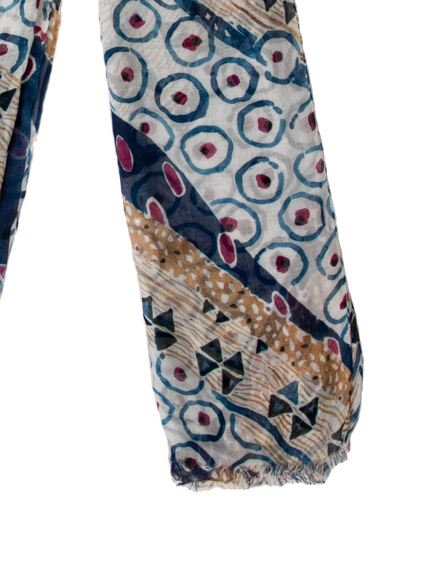 Oscar de la Renta Lambswool Printed Scarf