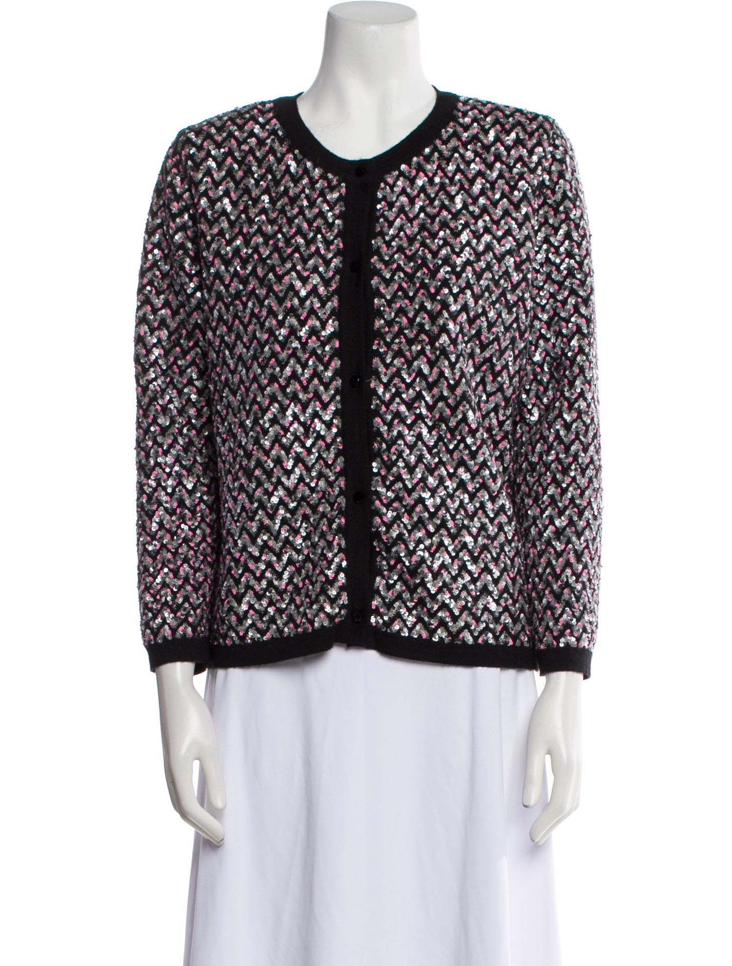 Oscar de la Renta Virgin Wool Striped Jacket