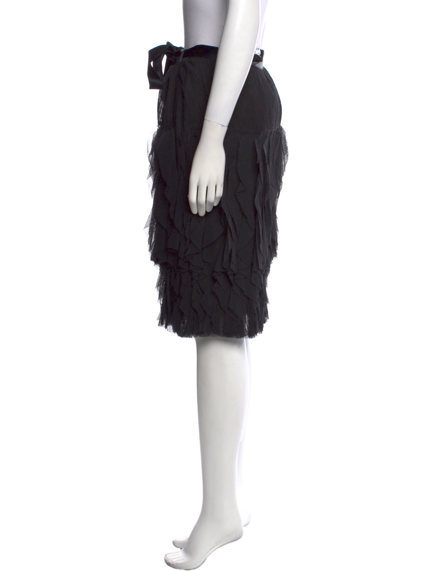 Oscar de la Renta Mesh Knee-Length Skirt