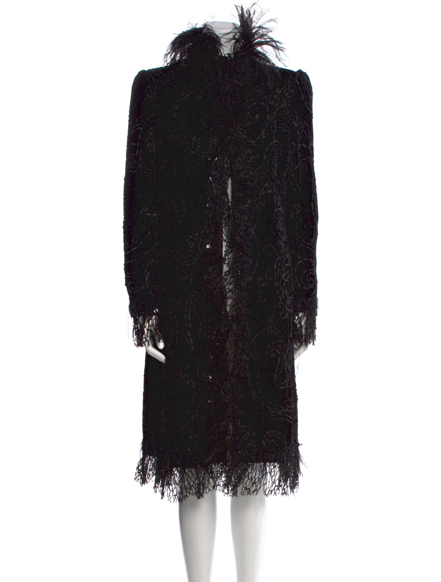 Oscar de la Renta Lace Pattern Midi Length Dress