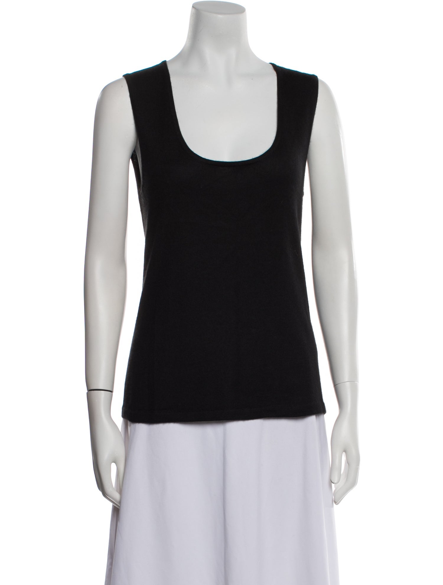 Oscar de la Renta Cashmere Scoop Neck Sweater