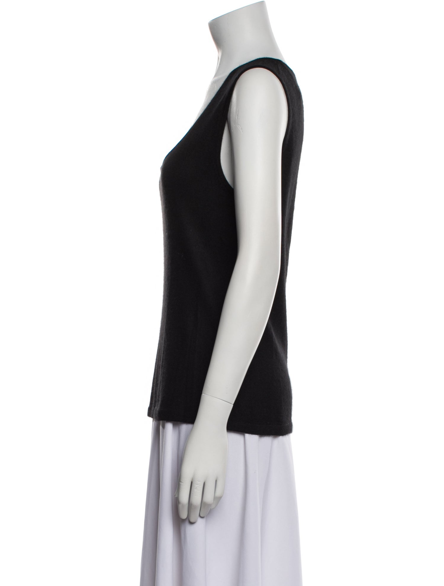 Oscar de la Renta Cashmere Scoop Neck Sweater