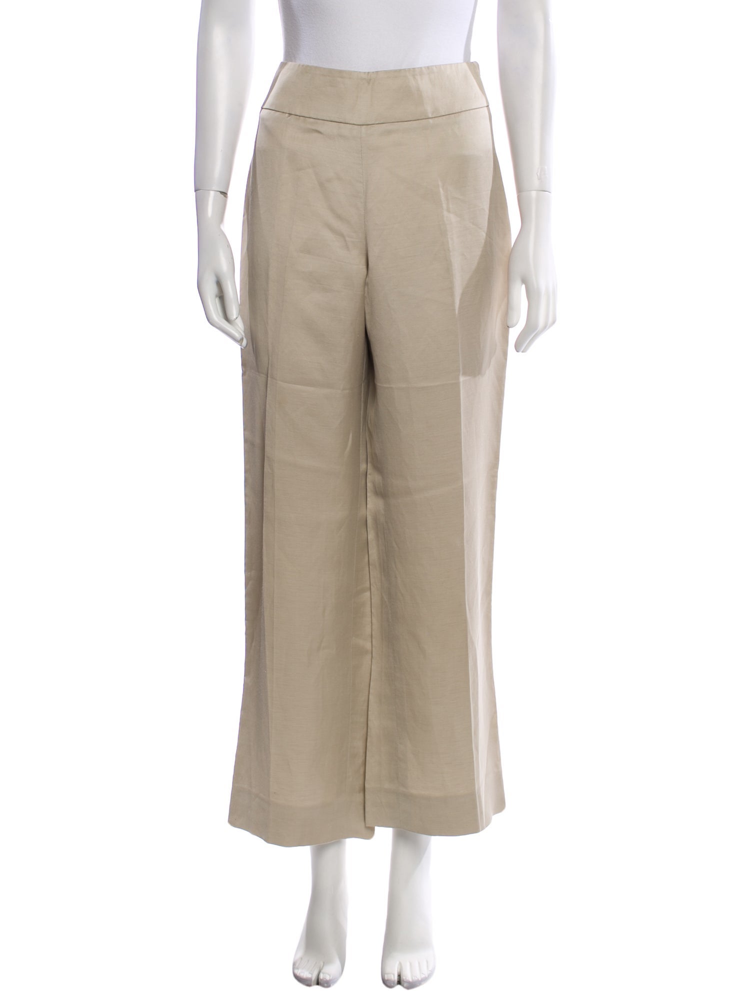 Oscar de la Renta Linen Wide Leg Pants