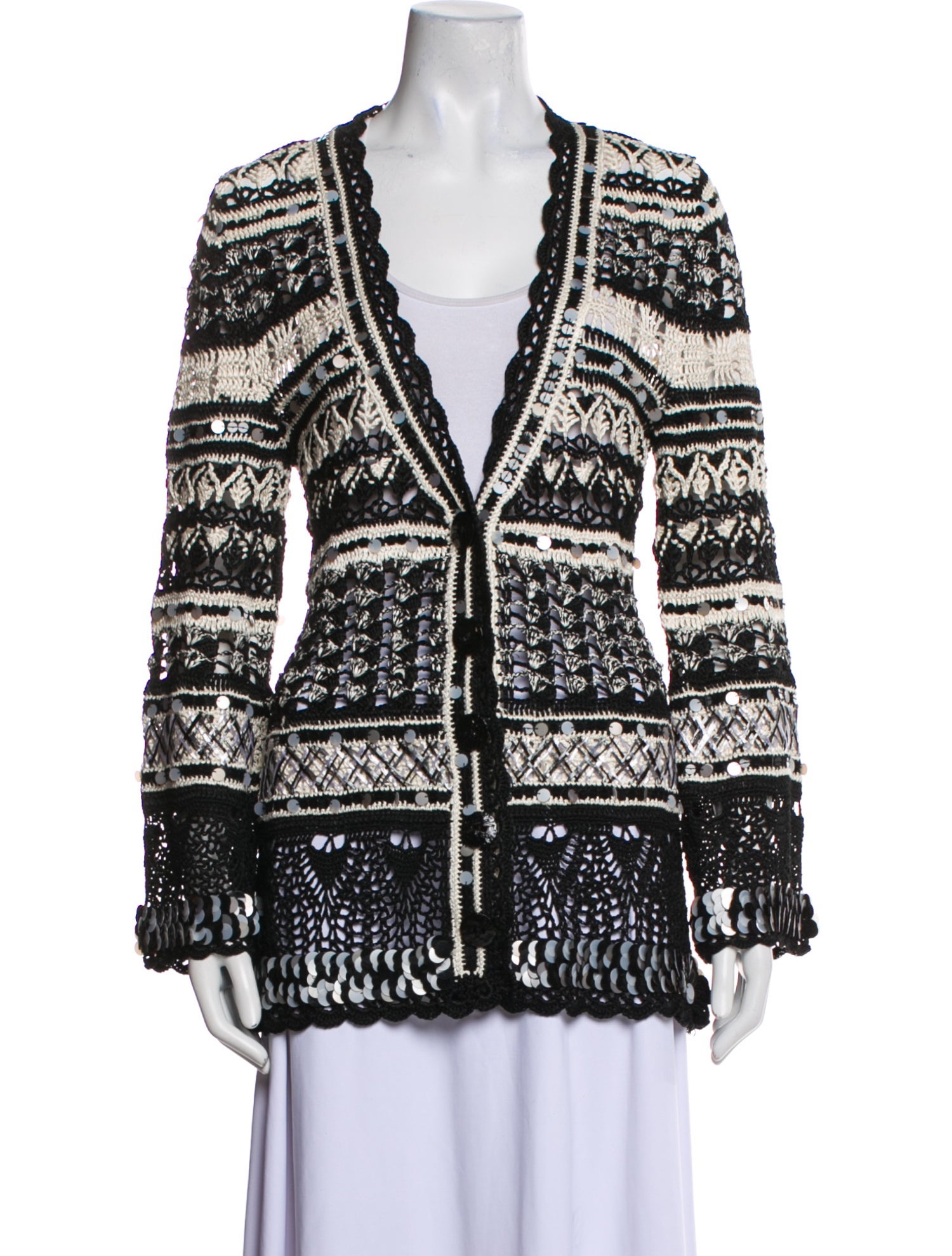 Oscar de la Renta Silk Printed Blazer