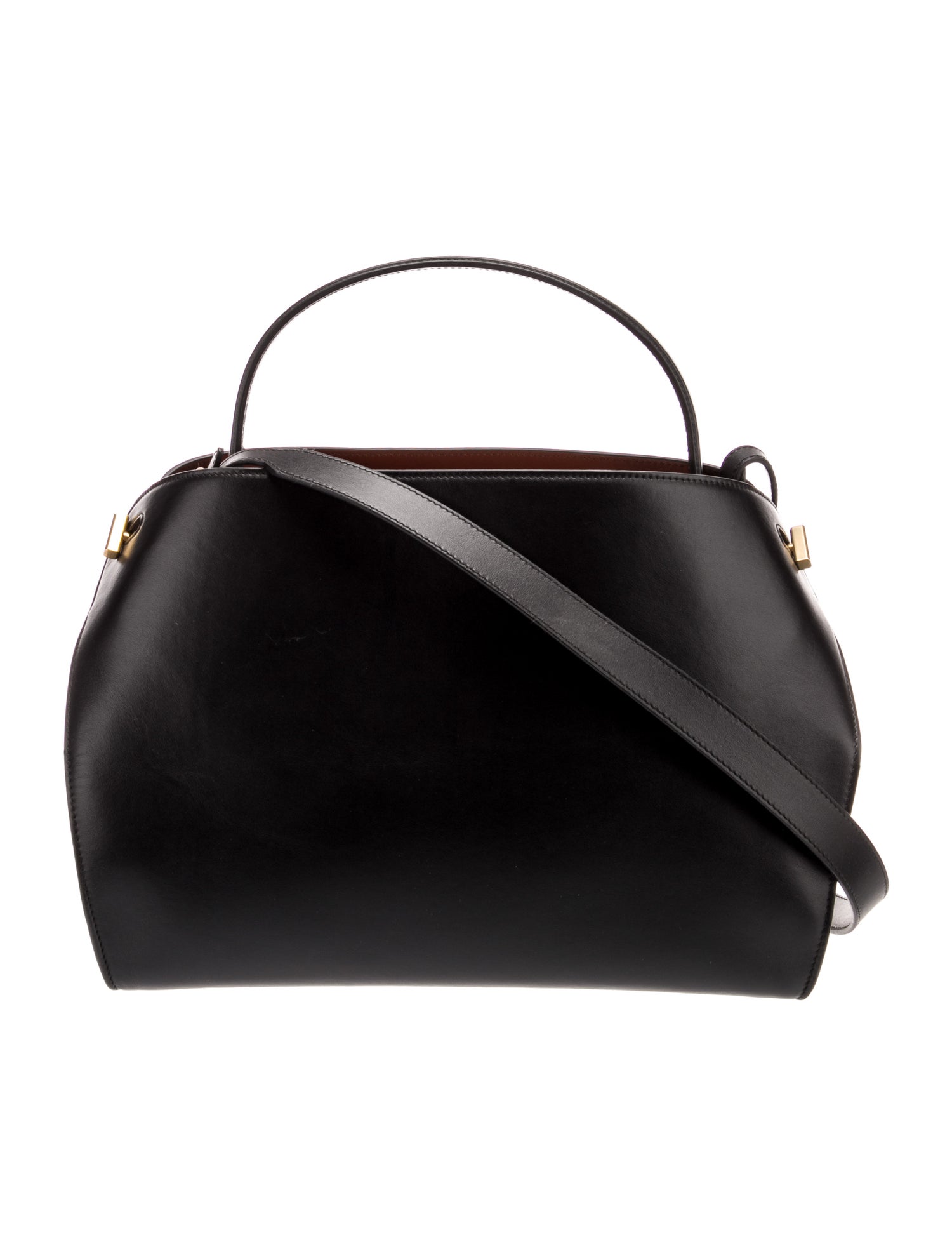 Oscar de la Renta Leather Top Handle Bag