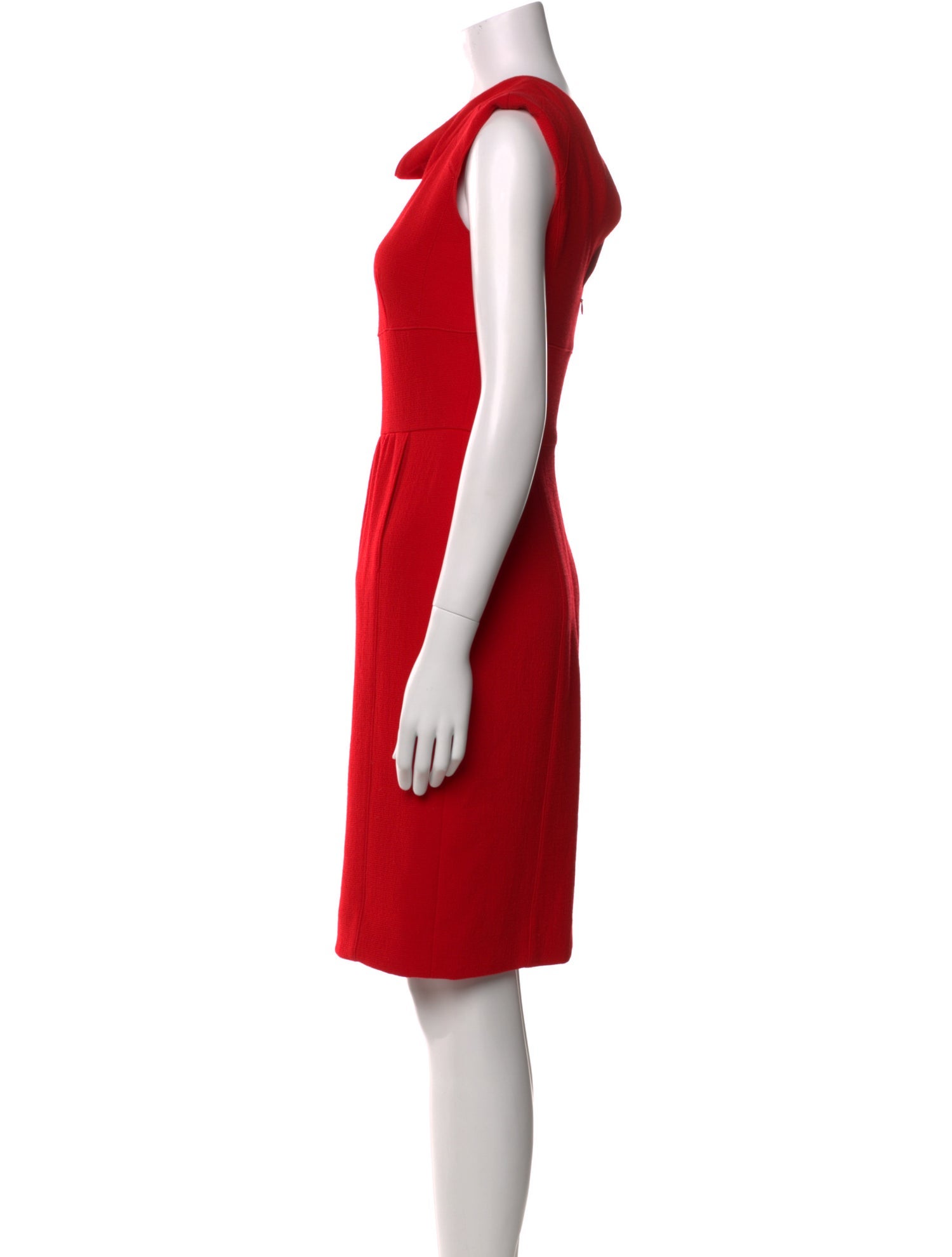 Oscar de la Renta Wool Knee-Length Dress