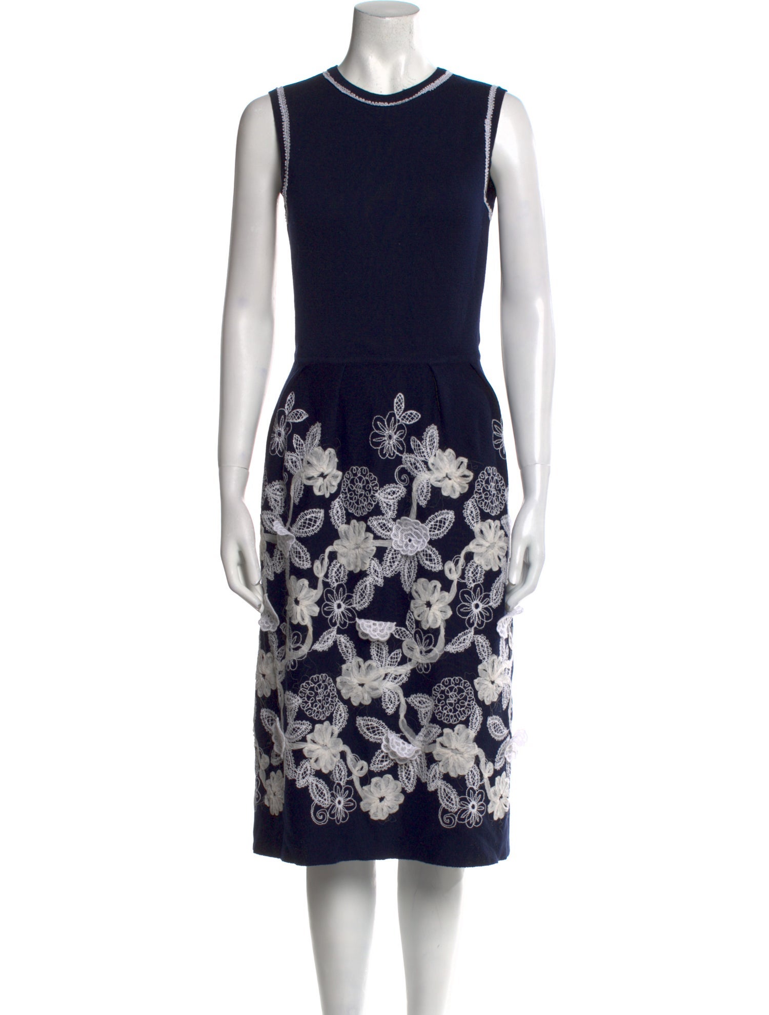 Oscar de la Renta Wool Mini Dress