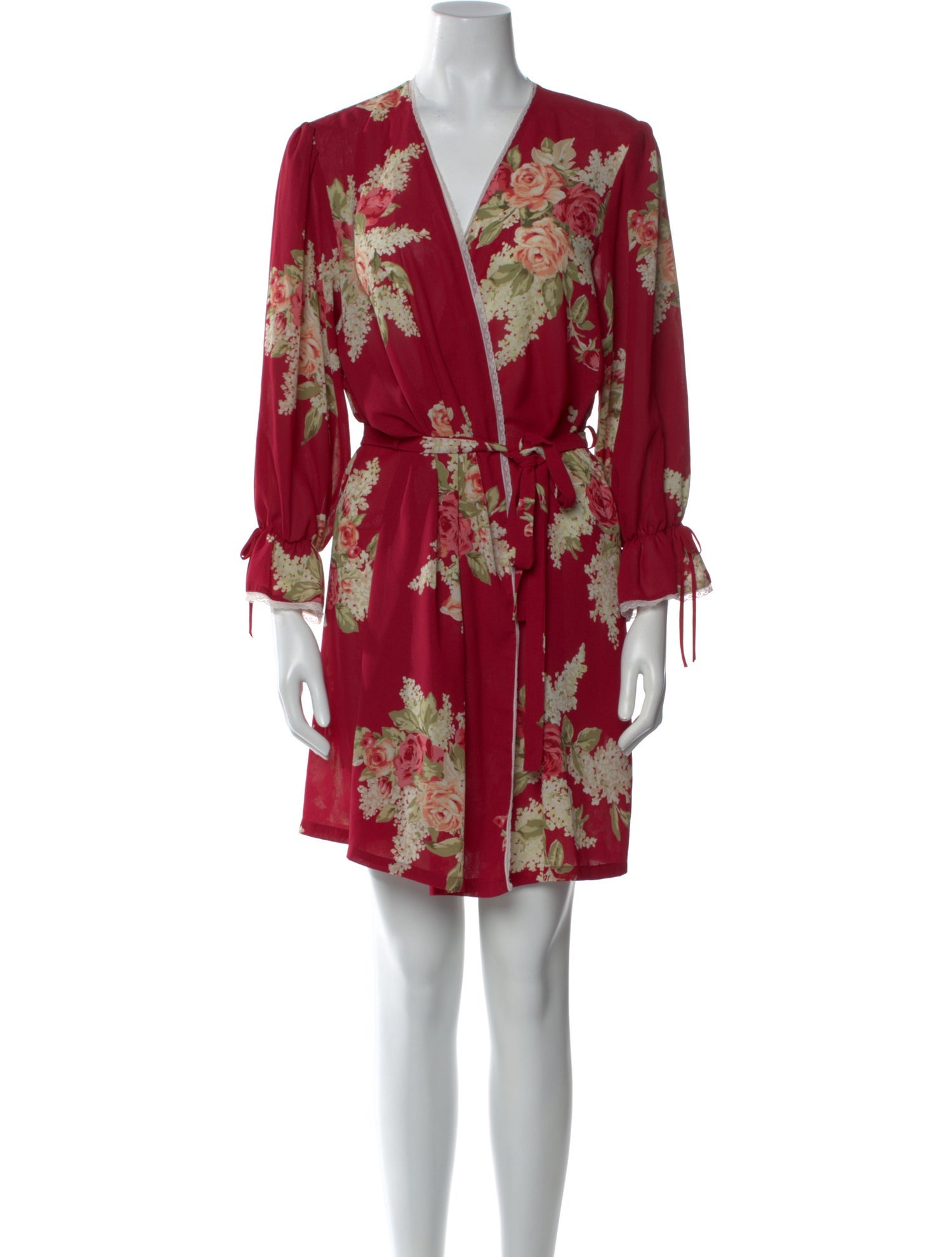 Oscar de la Renta Floral Print Knee-Length Dress