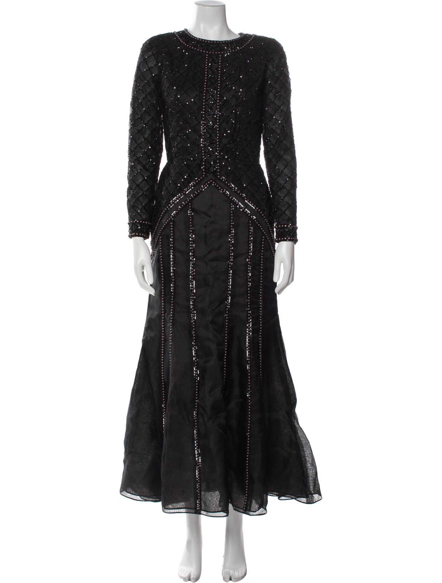 Oscar de la Renta Silk Long Dress