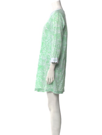 Oscar de la Renta Printed Mini Dress