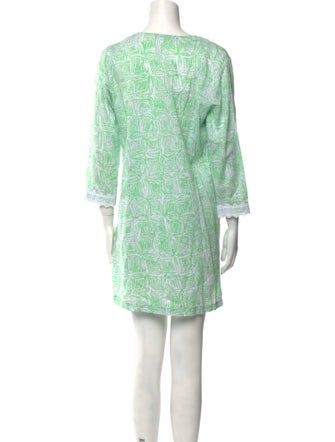 Oscar de la Renta Printed Mini Dress