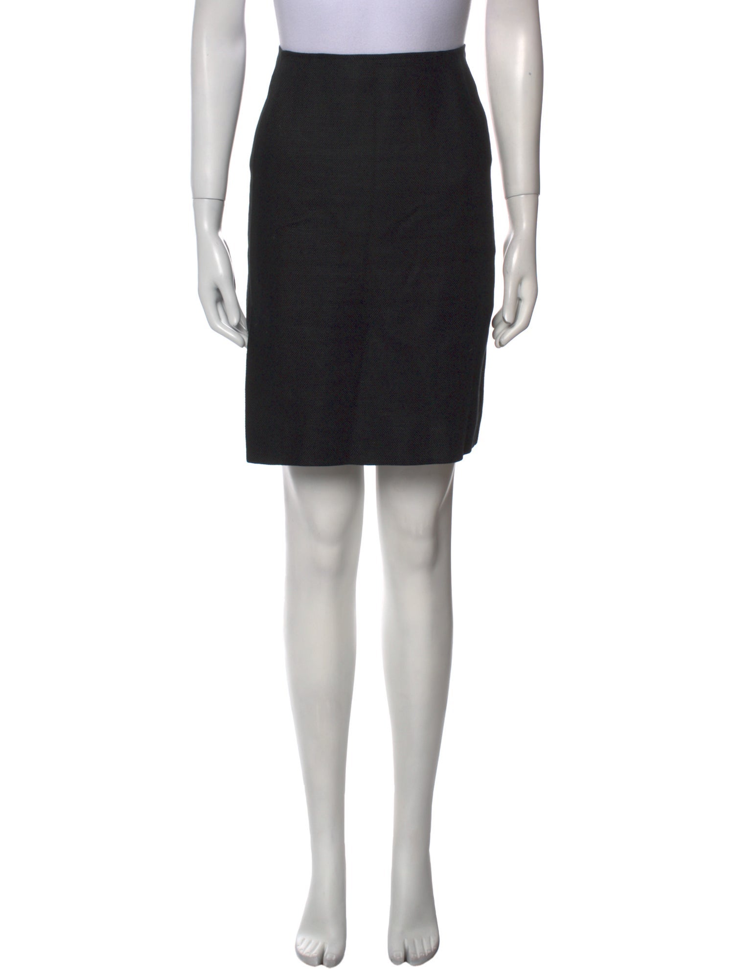 Oscar de la Renta Linen Knee-Length Skirt