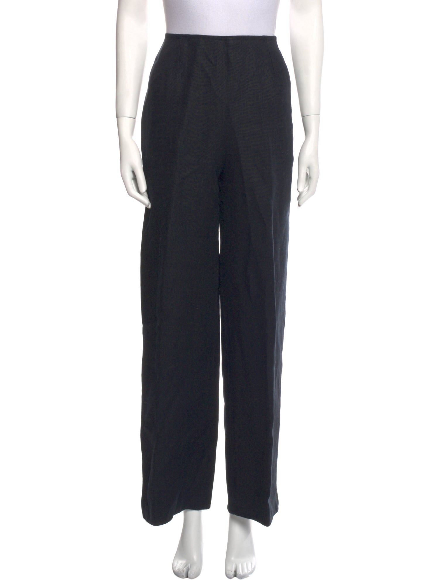 Oscar de la Renta Linen Wide Leg Pants