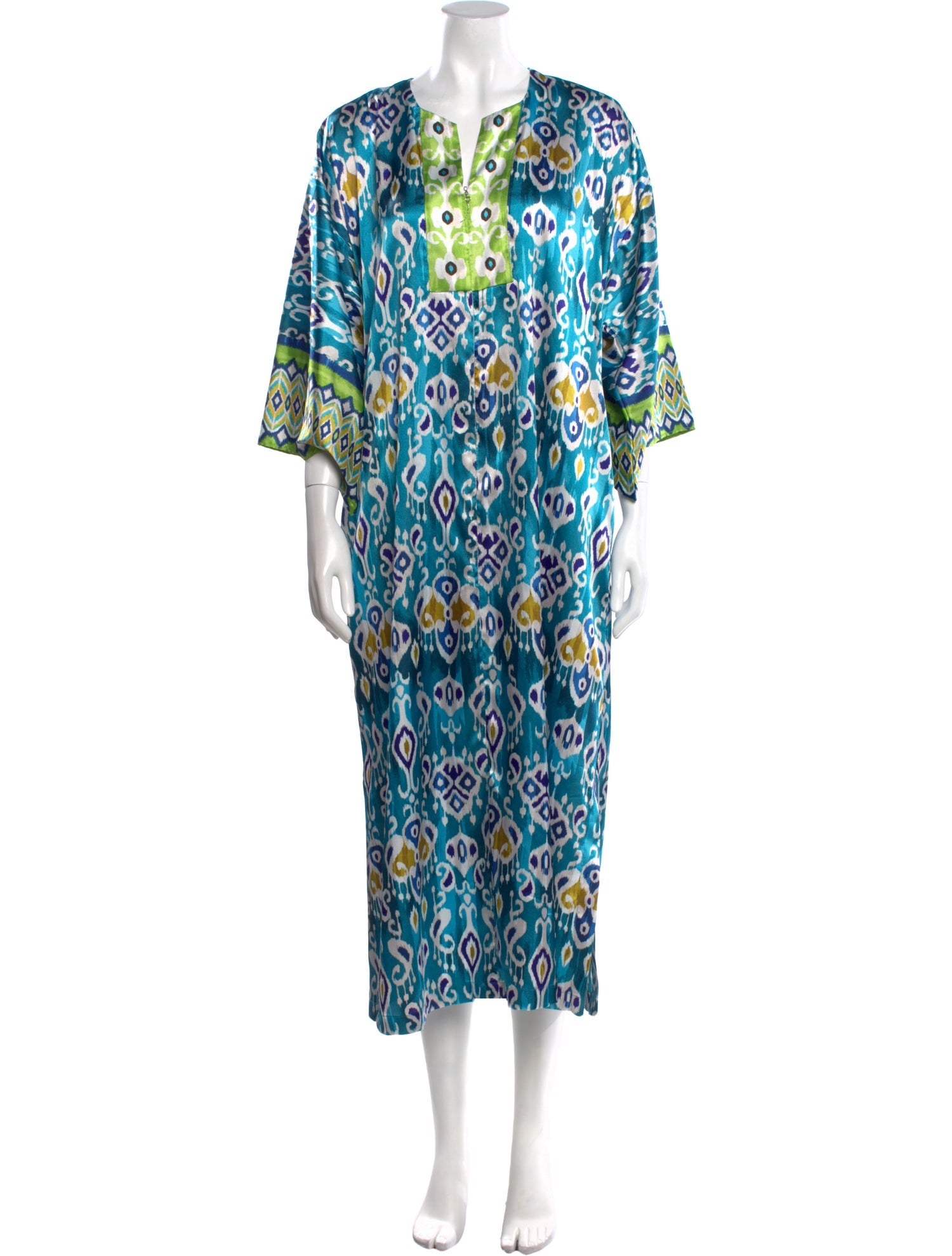 Oscar de la Renta Printed Long Dress