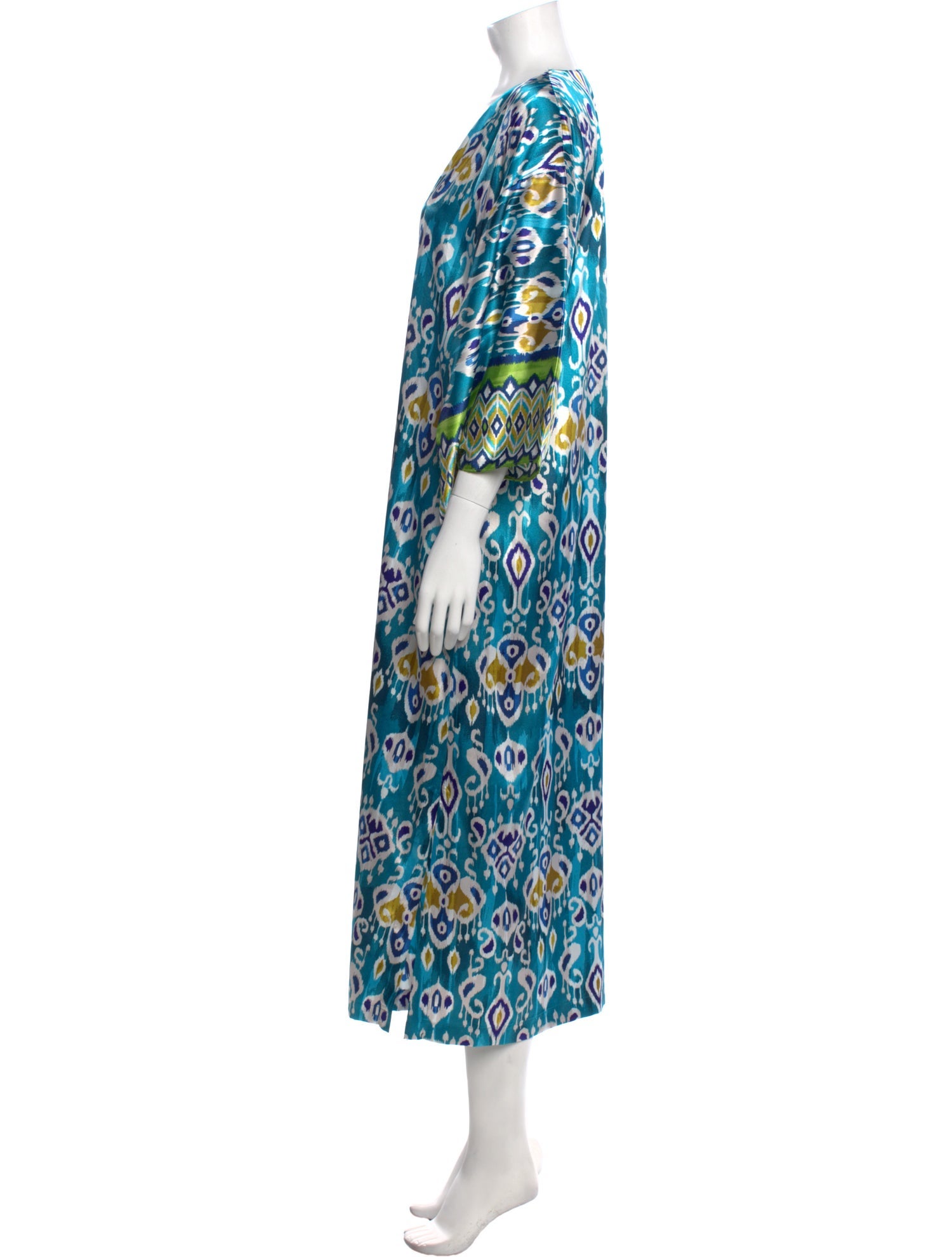 Oscar de la Renta Printed Long Dress