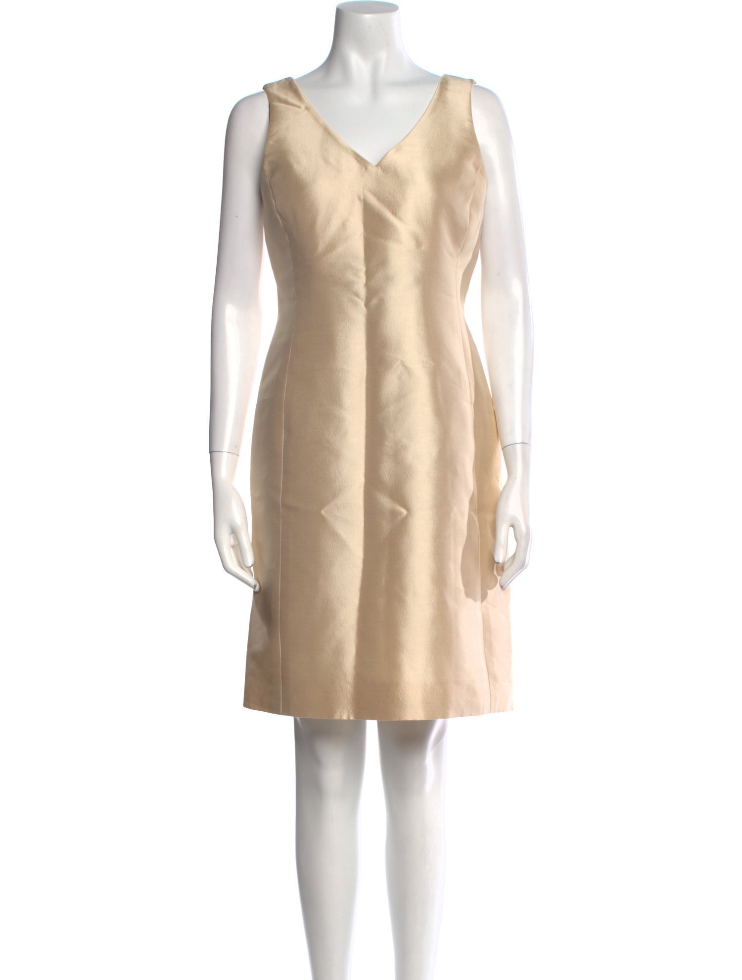 Oscar de la Renta V-Neck Mini Dress