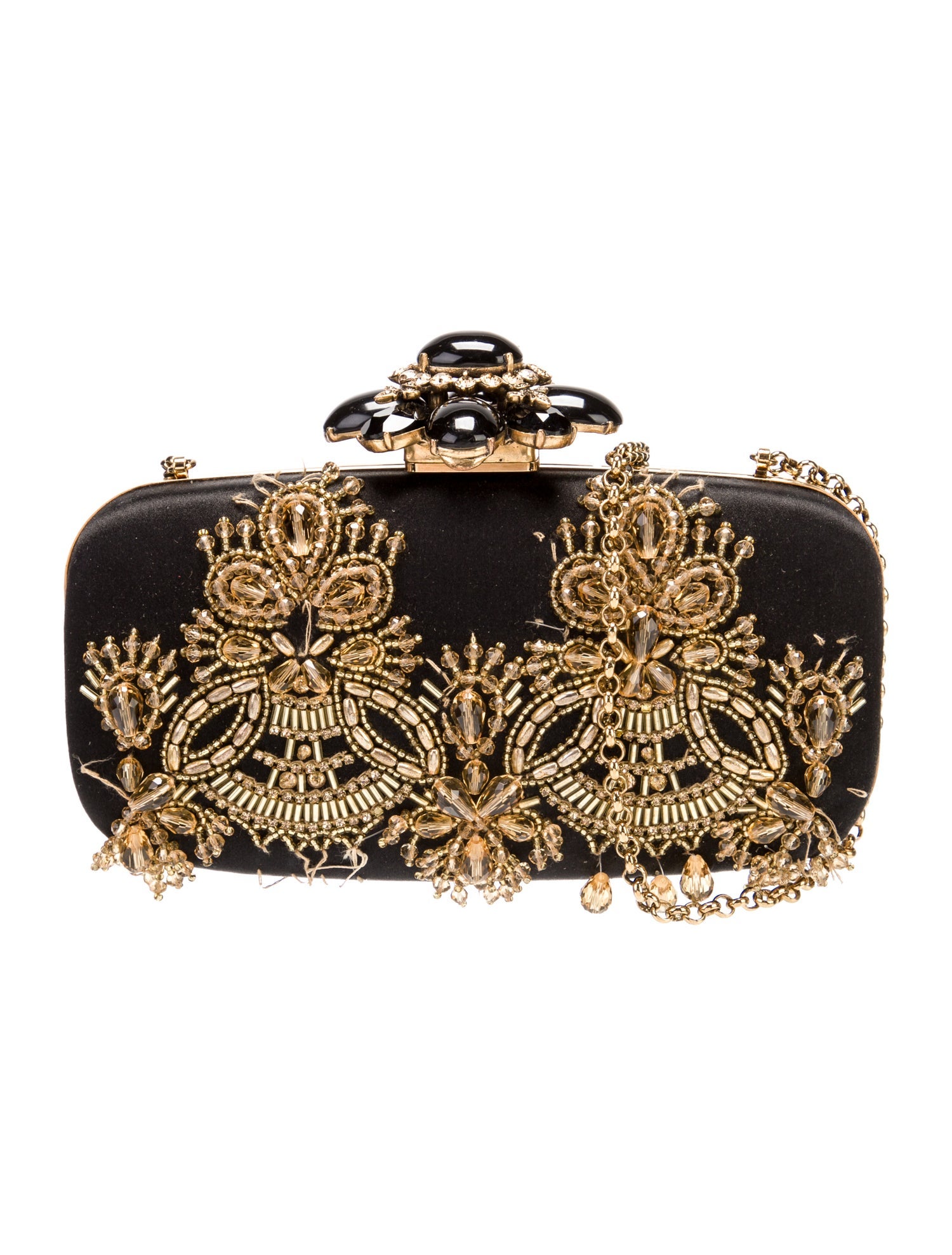 Oscar de la Renta Satin Minaudière