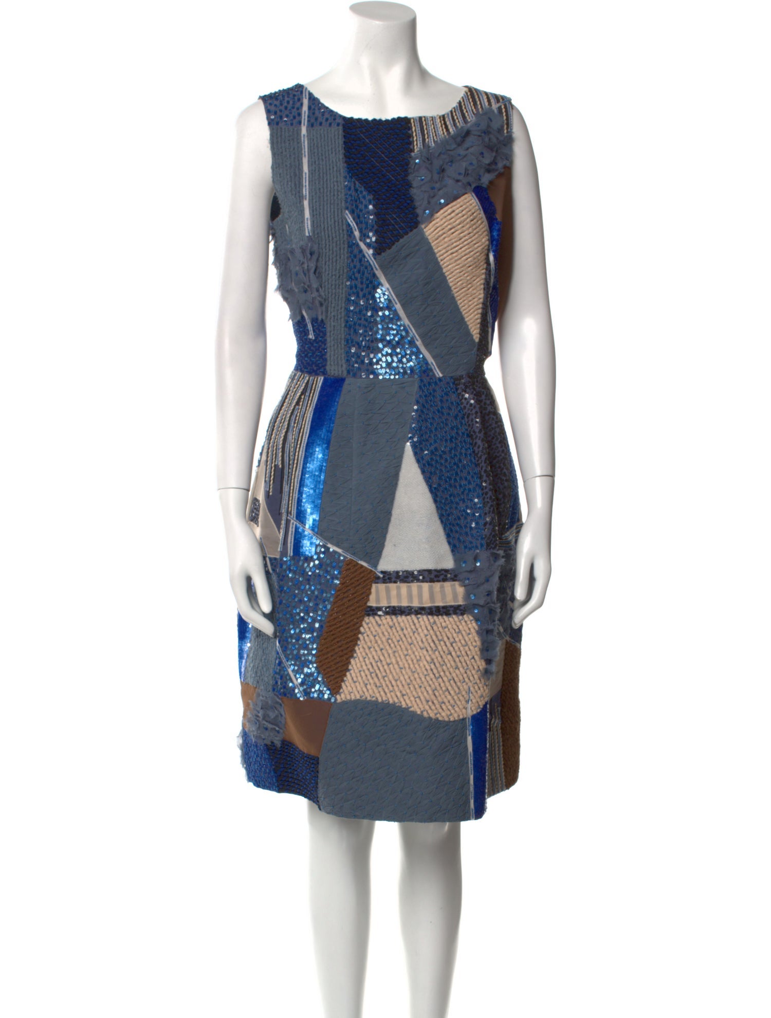 Oscar de la Renta Silk Knee-Length Dress