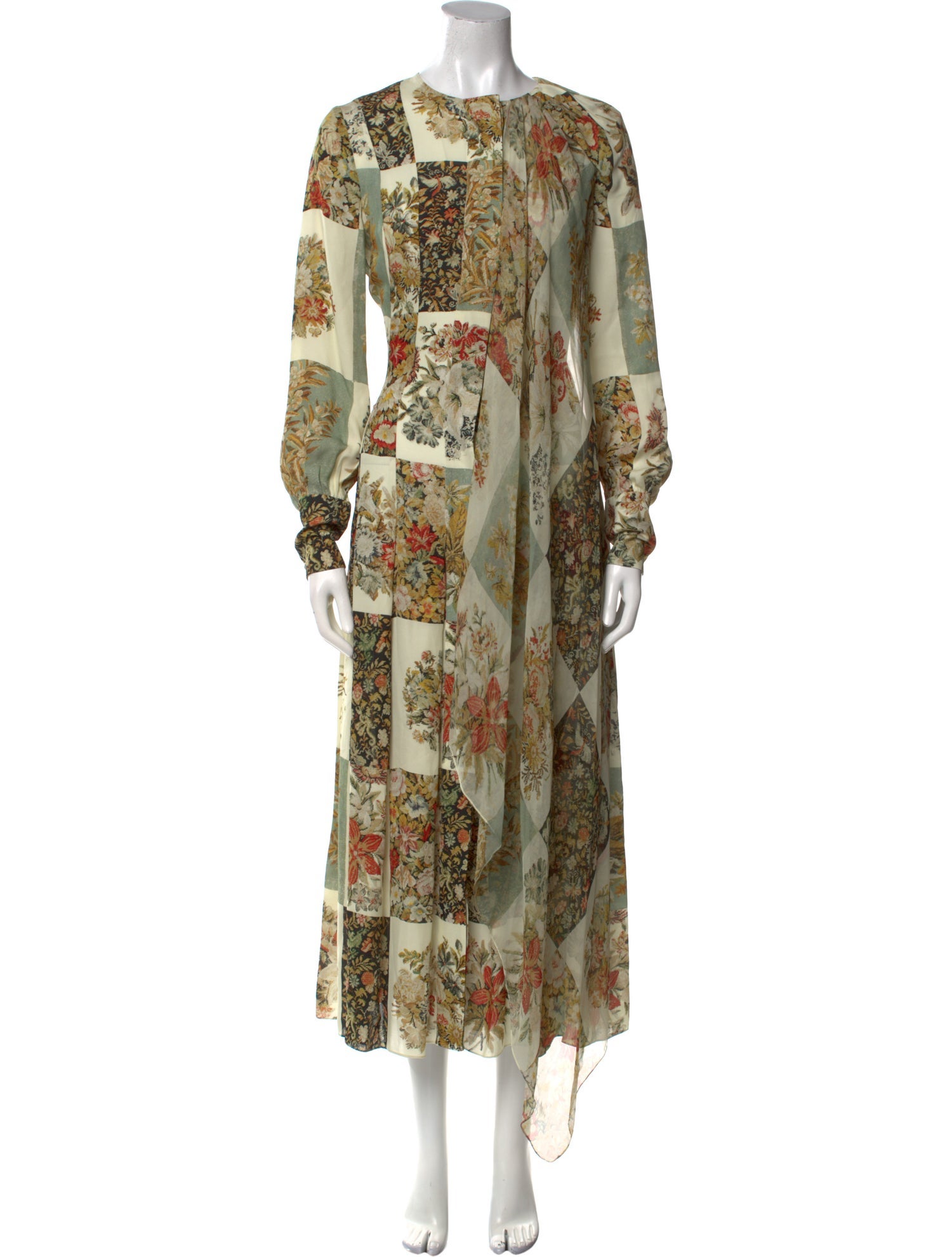 Oscar de la Renta Silk Long Dress w/ Tags