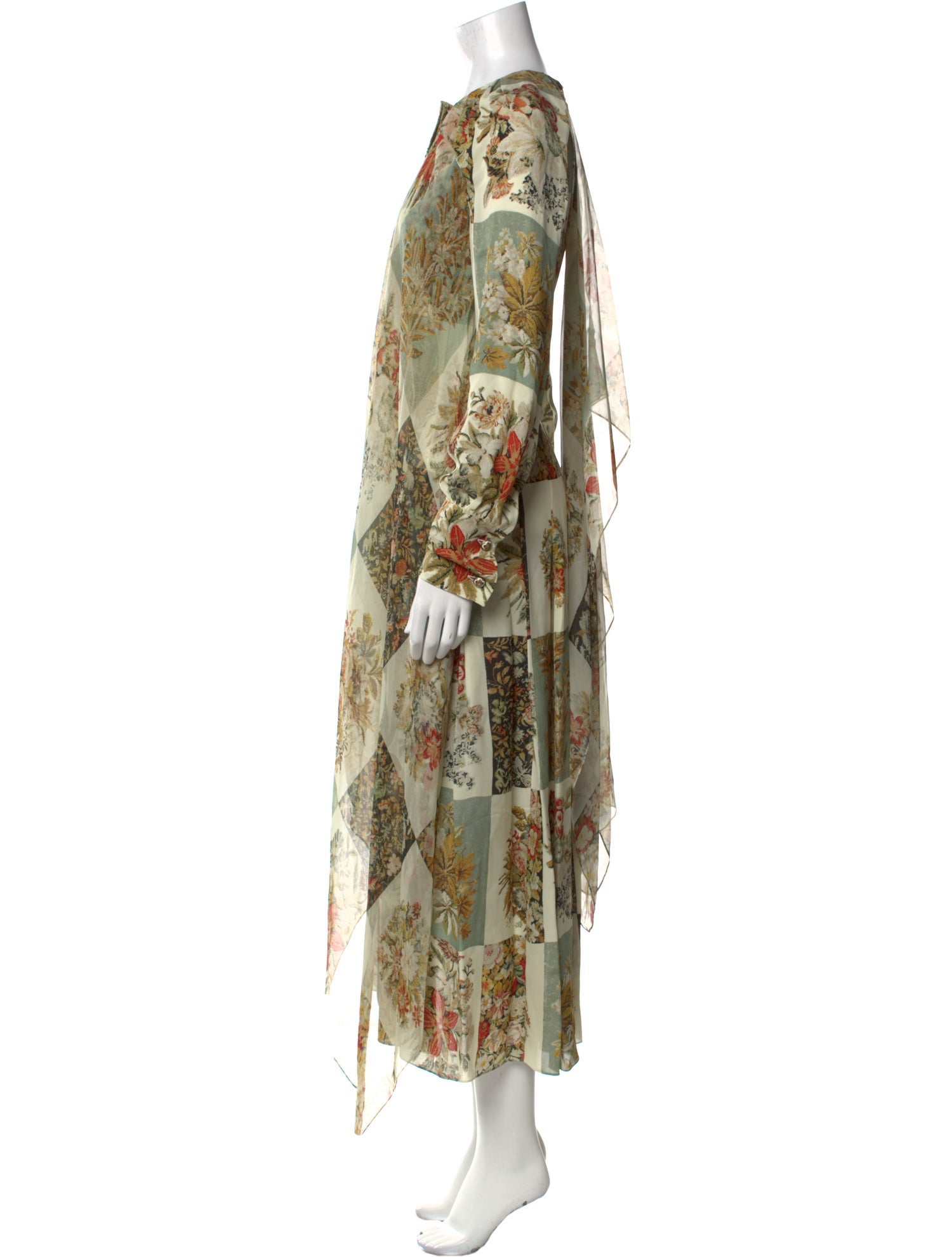 Oscar de la Renta Silk Long Dress w/ Tags