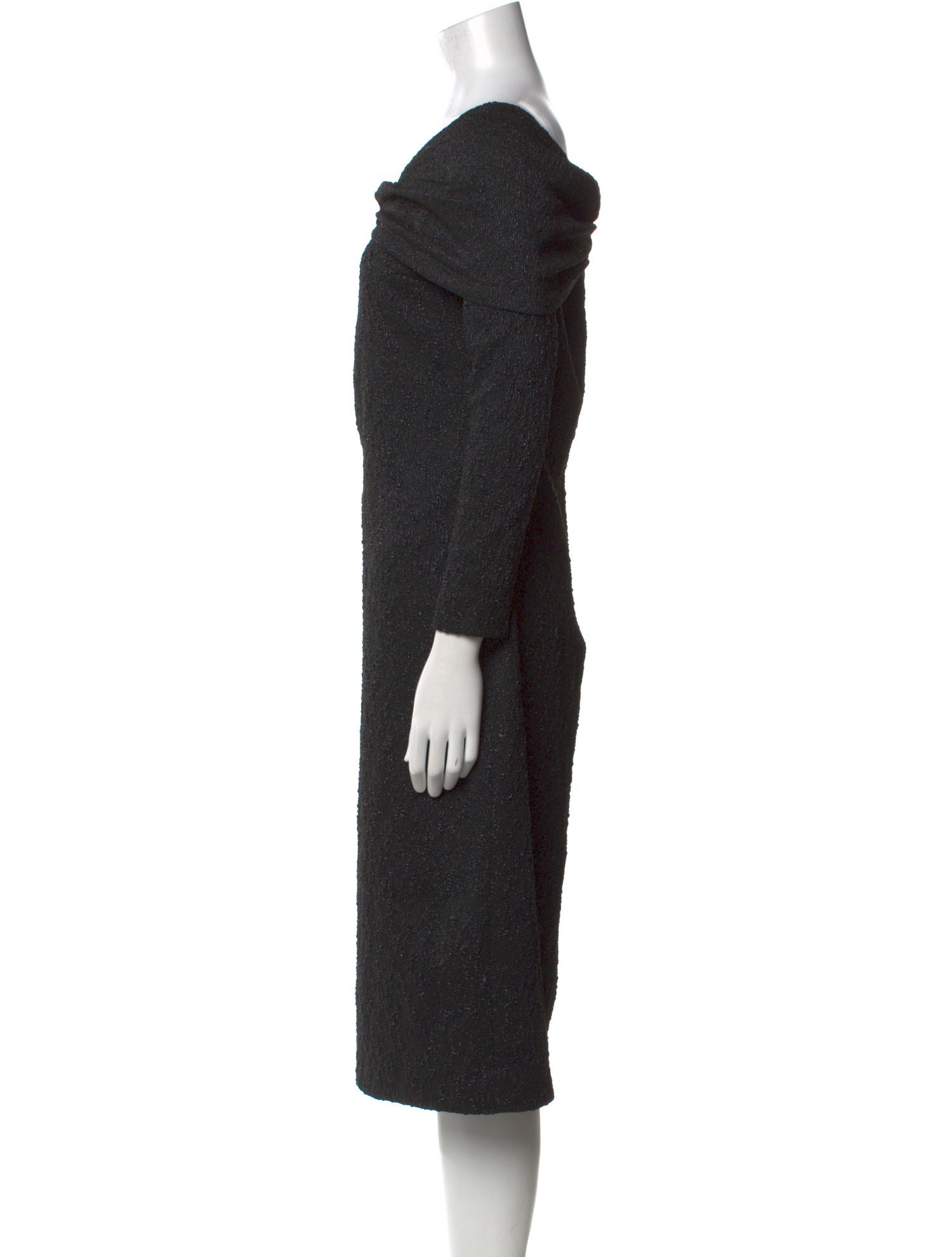 Oscar de la Renta Cowl Neck Midi Length Dress w/ Tags