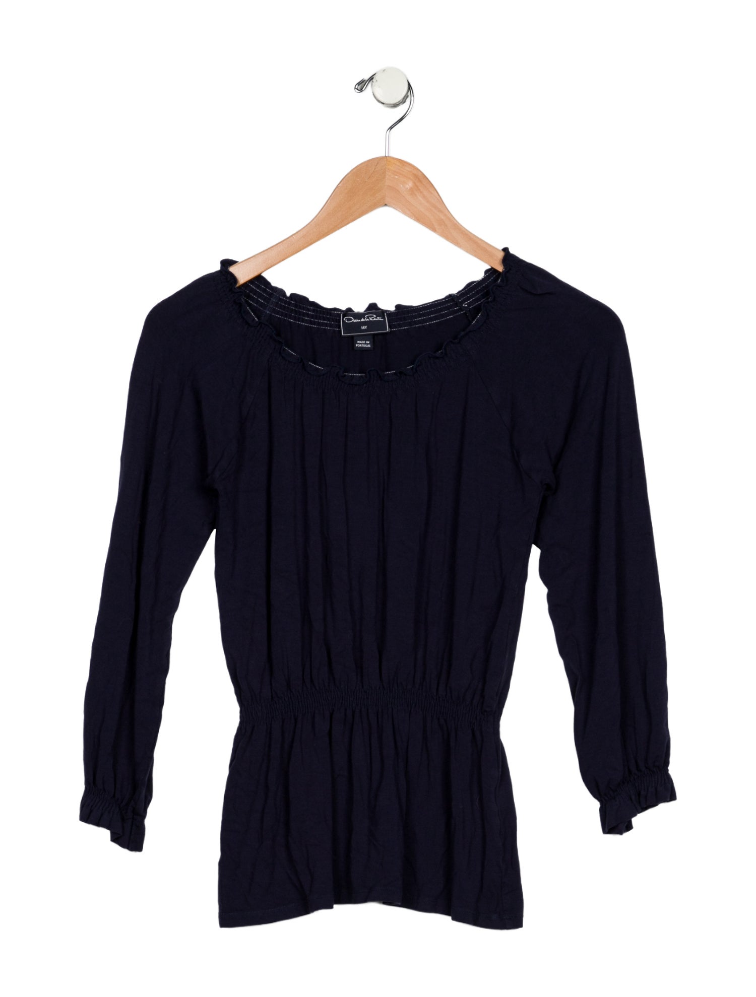Oscar de la Renta Girls Long Sleeve Top