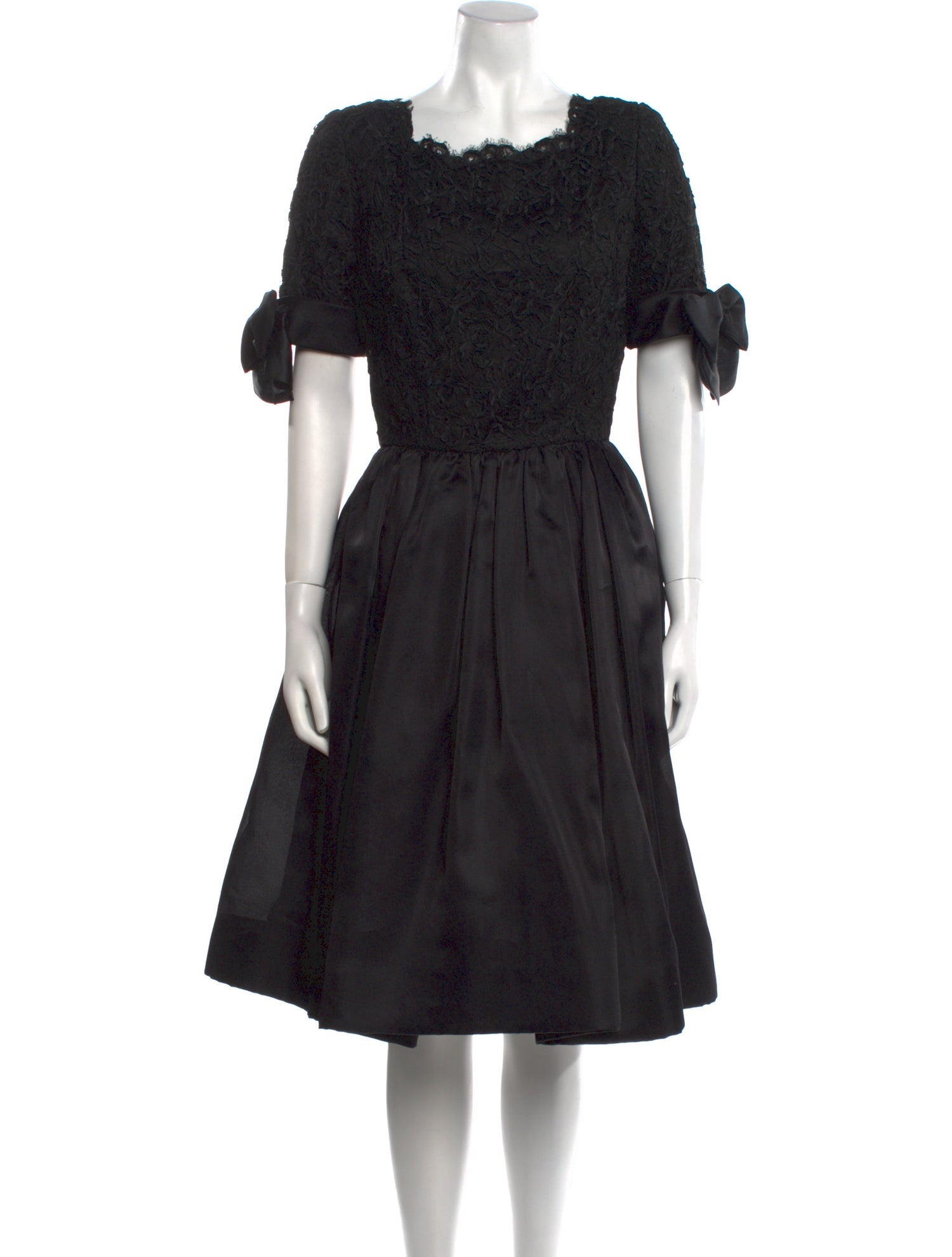 Oscar de la Renta Silk Midi Length Dress