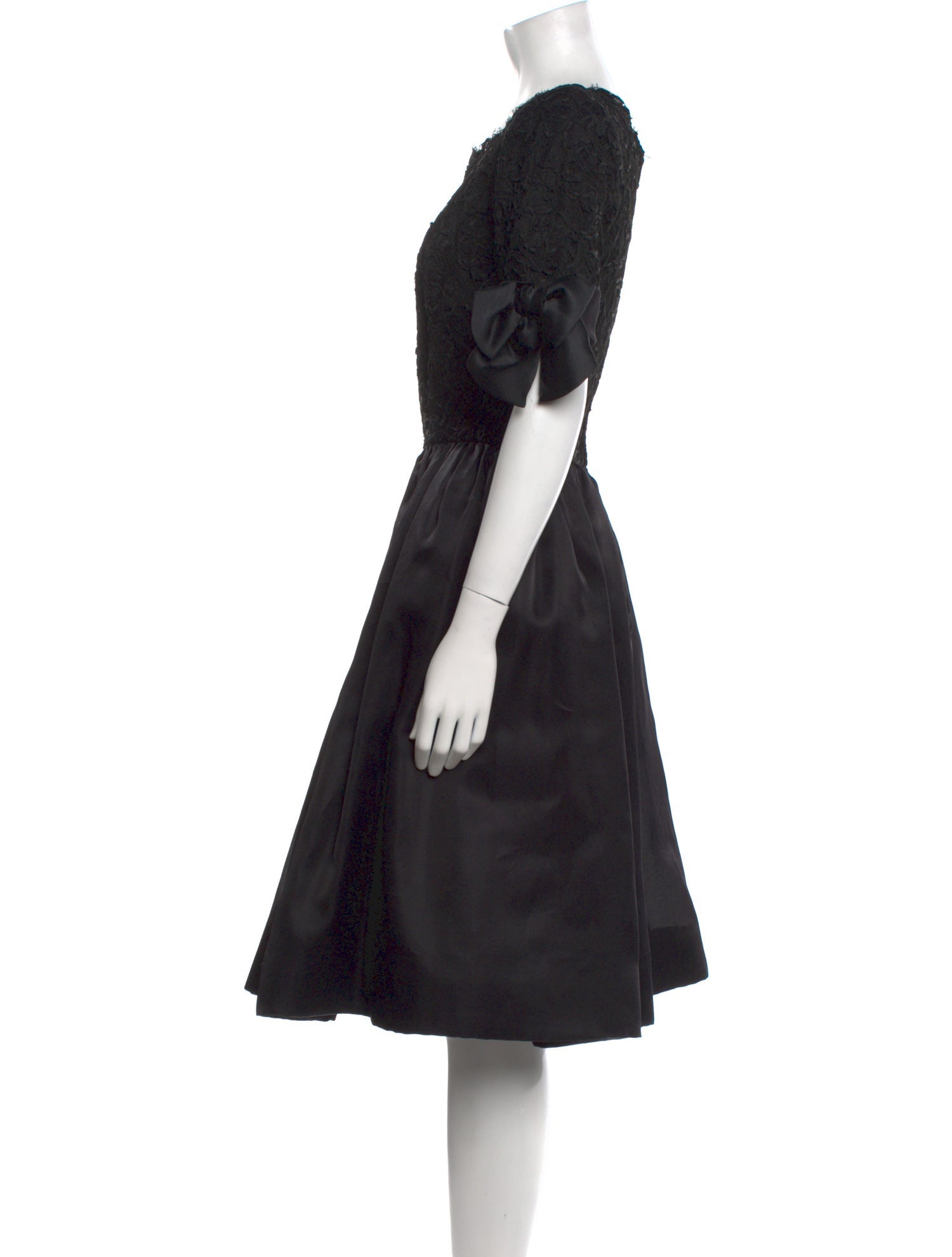 Oscar de la Renta Silk Midi Length Dress