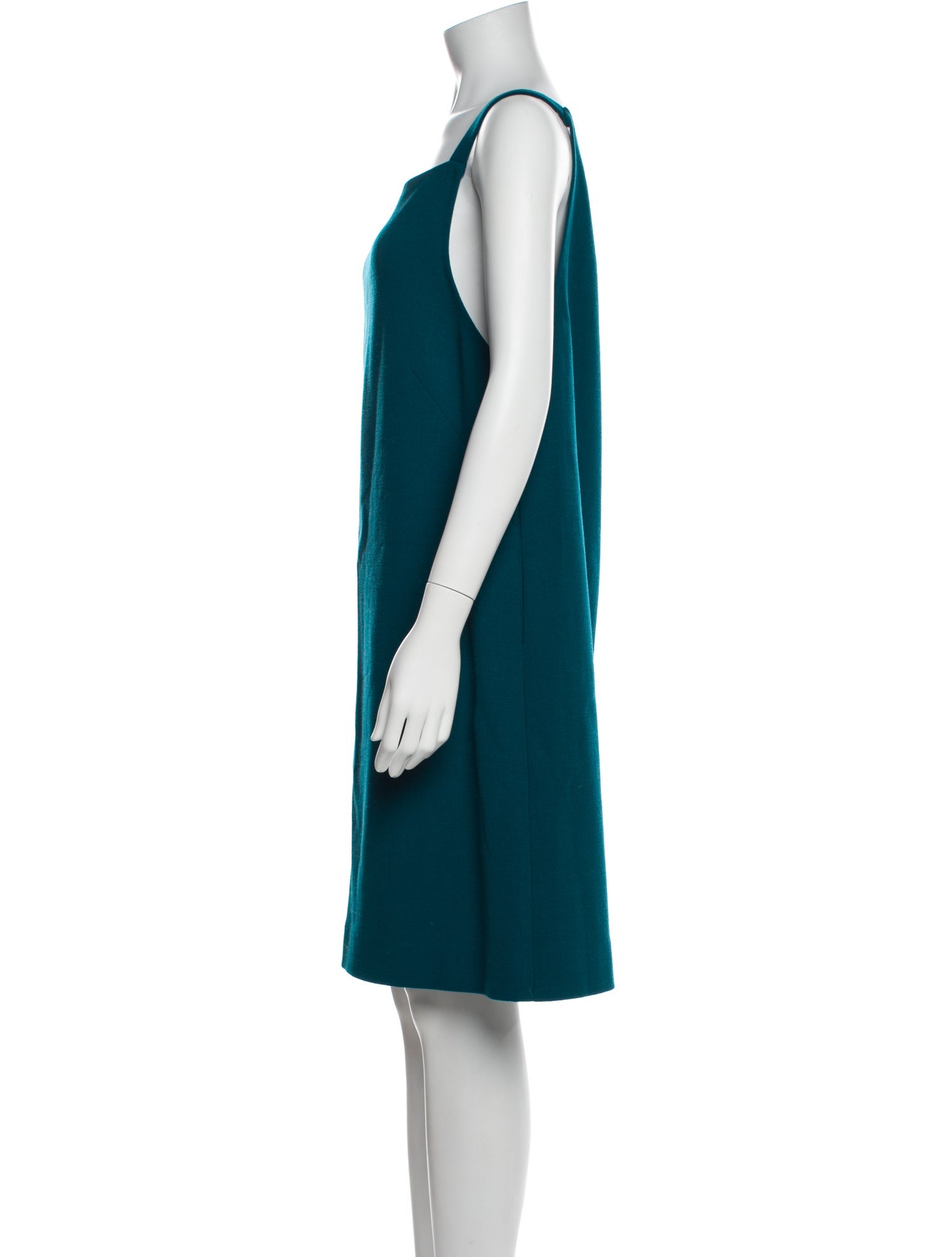 Oscar de la Renta Virgin Wool Knee-Length Dress