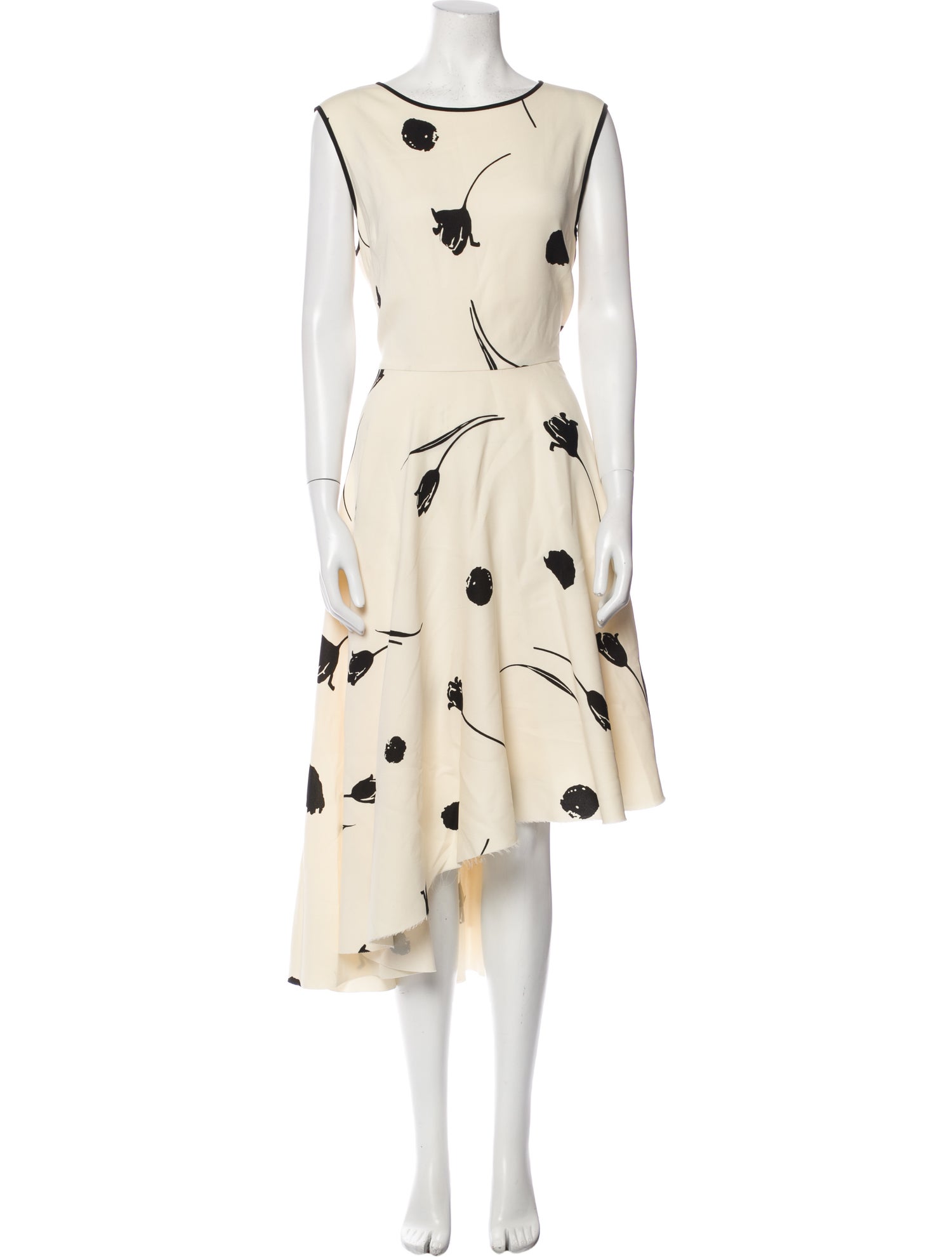 Oscar de la Renta Wool Long Dress