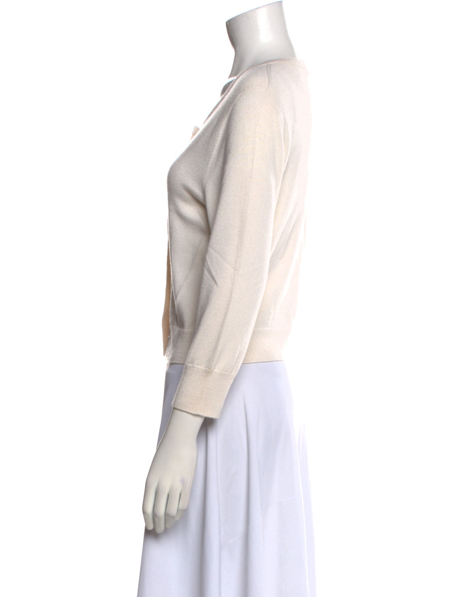 Oscar de la Renta Cashmere Scoop Neck Sweater