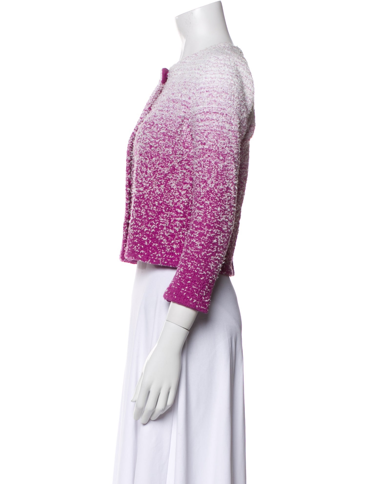 Oscar de la Renta Tweed Pattern Bolero