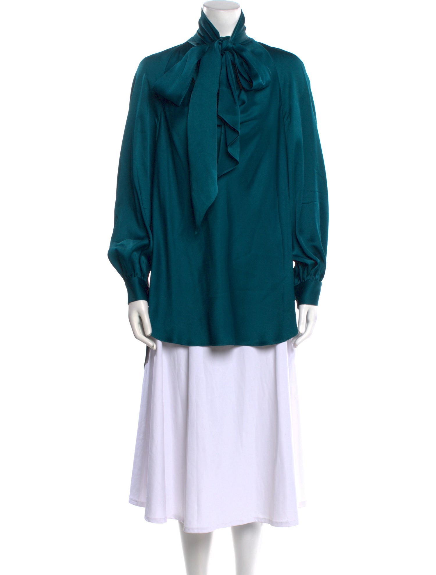 Oscar de la Renta 2019 Silk Button-Up Top