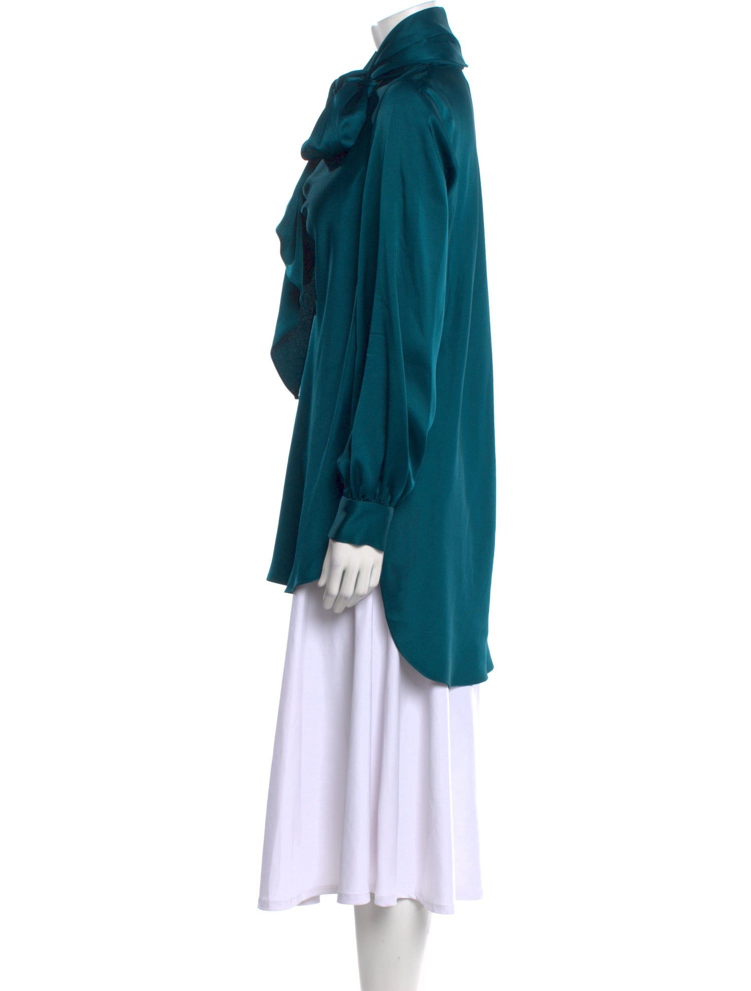 Oscar de la Renta 2019 Silk Button-Up Top