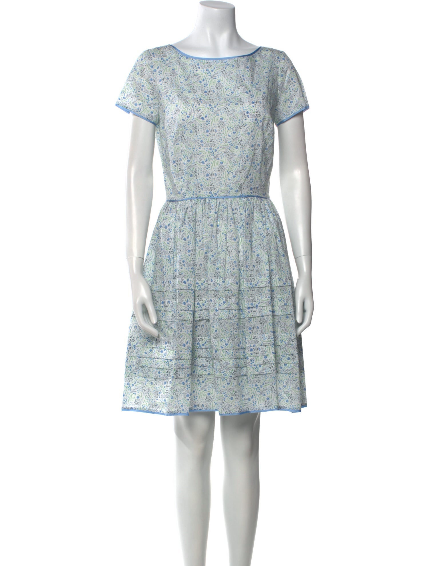 Oscar de la Renta Floral Print Mini Dress