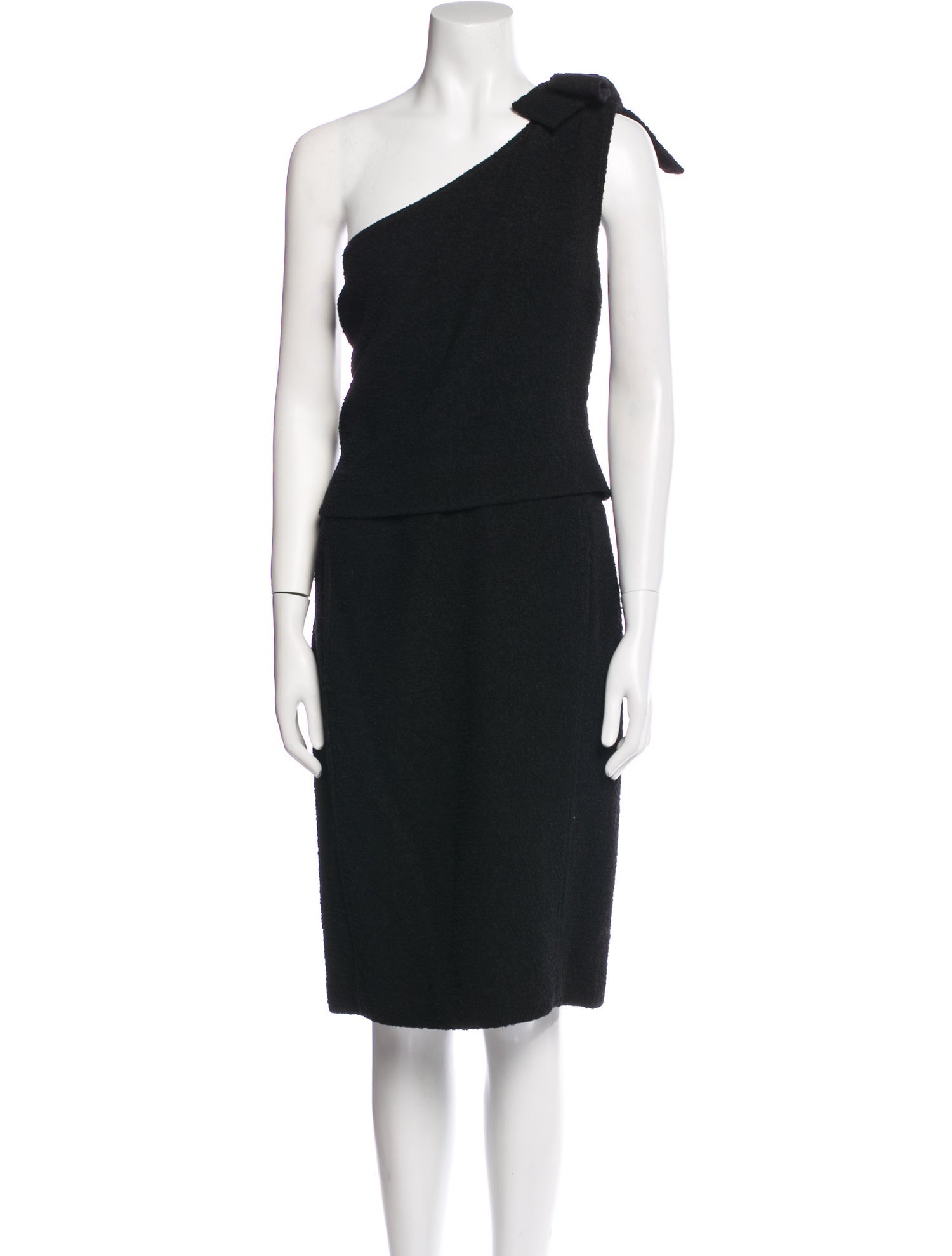 Oscar de la Renta Wool Knee-Length Dress
