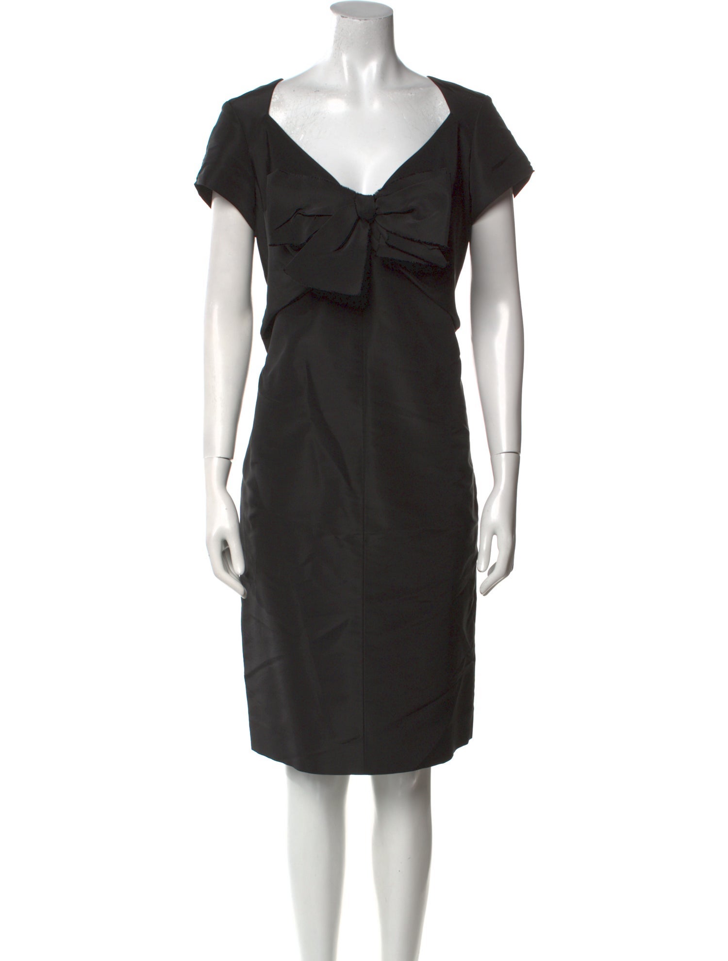 Oscar de la Renta Silk Knee-Length Dress
