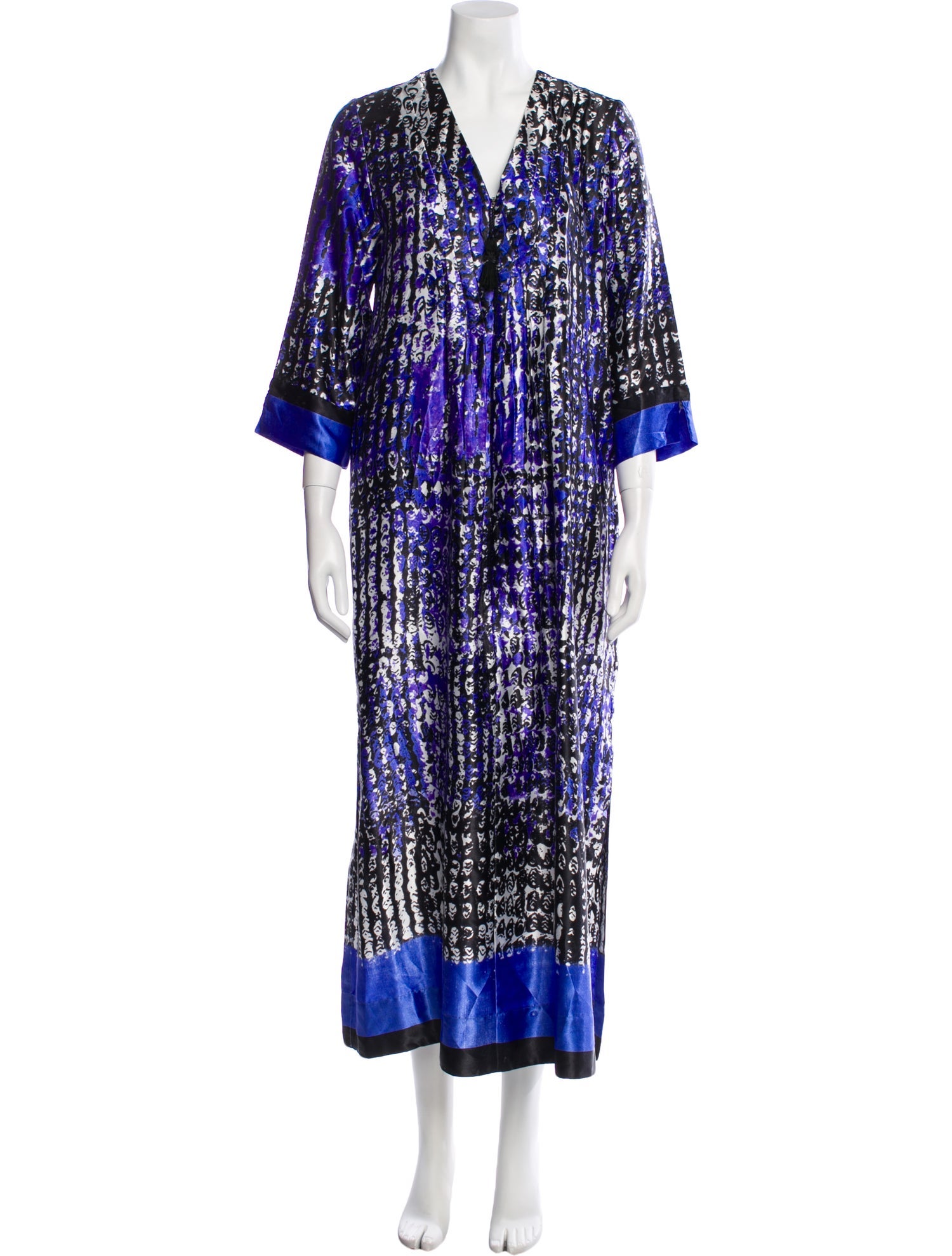 Oscar de la Renta Printed Long Dress