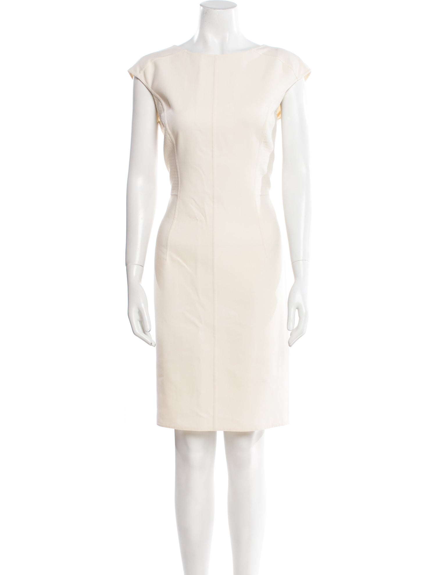 Oscar de la Renta Wool Knee-Length Dress