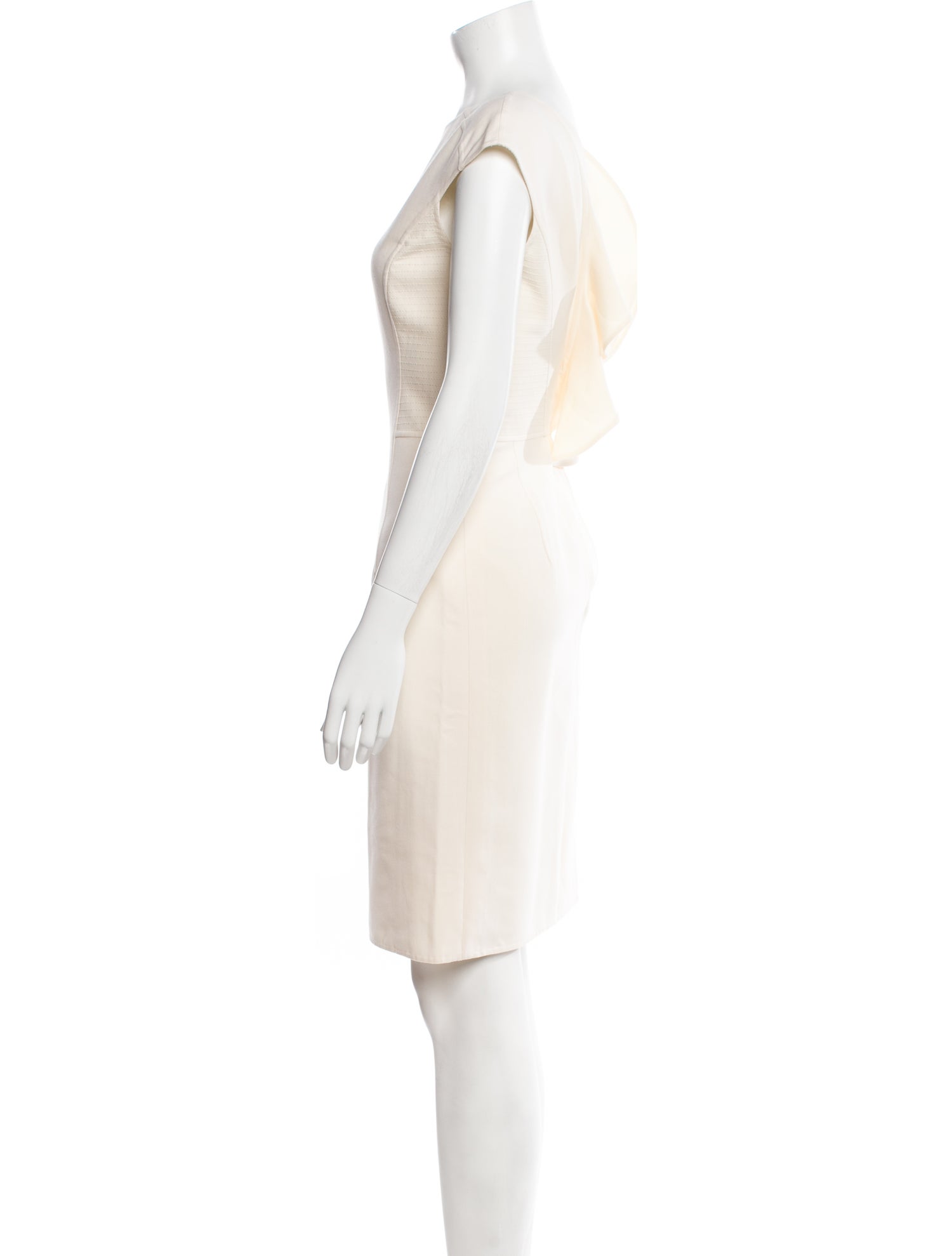 Oscar de la Renta Wool Knee-Length Dress