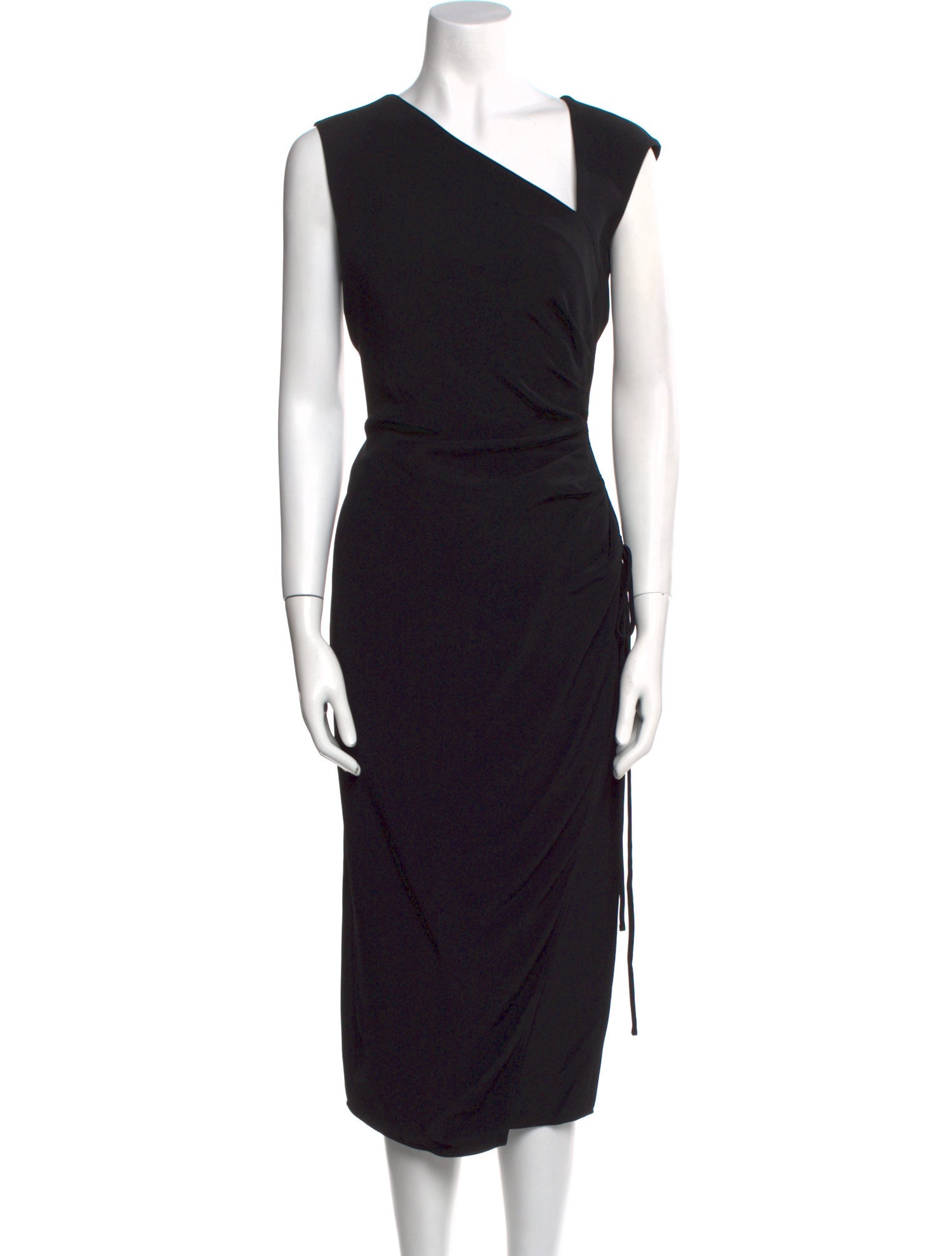 Oscar de la Renta Asymmetrical Long Dress