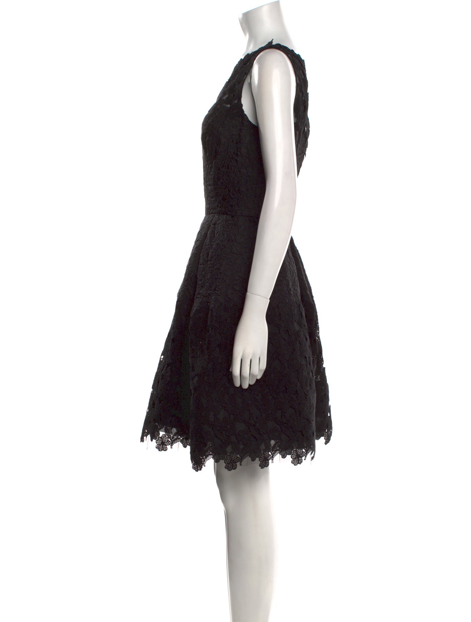 Oscar de la Renta Lace Pattern Knee-Length Dress w/ Tags