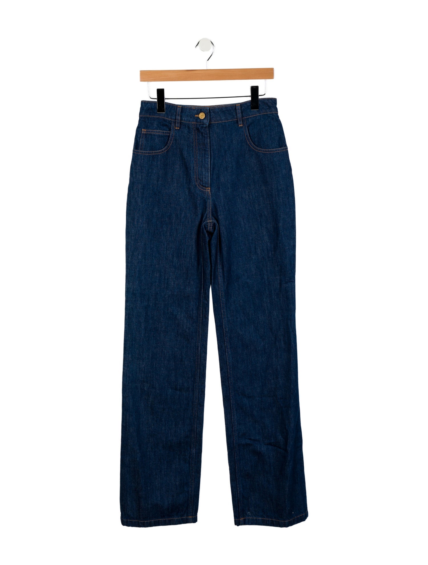 Oscar de la Renta High-Rise Wide Leg Jeans w/ Tags