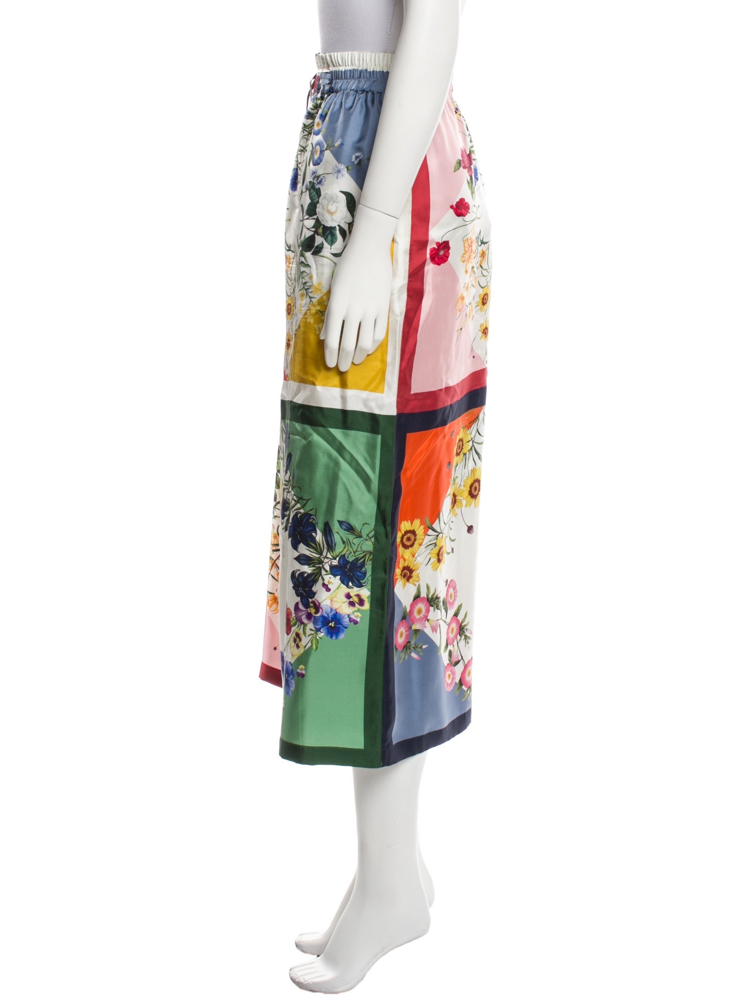 Oscar de la Renta Printed Wide Leg Pants