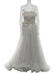 Oscar de la Renta Strapless Long Dress